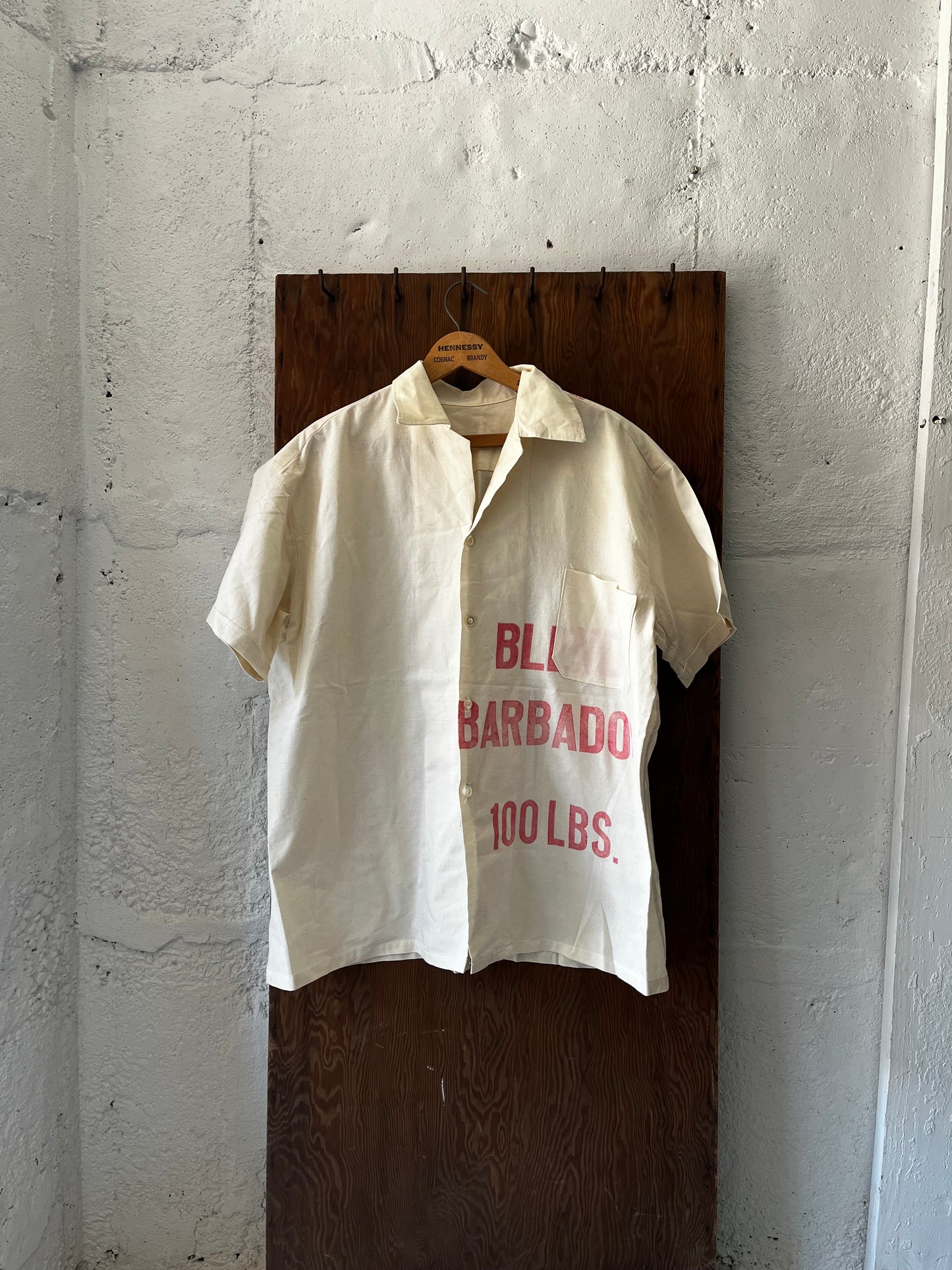 Feedsack Shirt, Sz XL, 1970/80