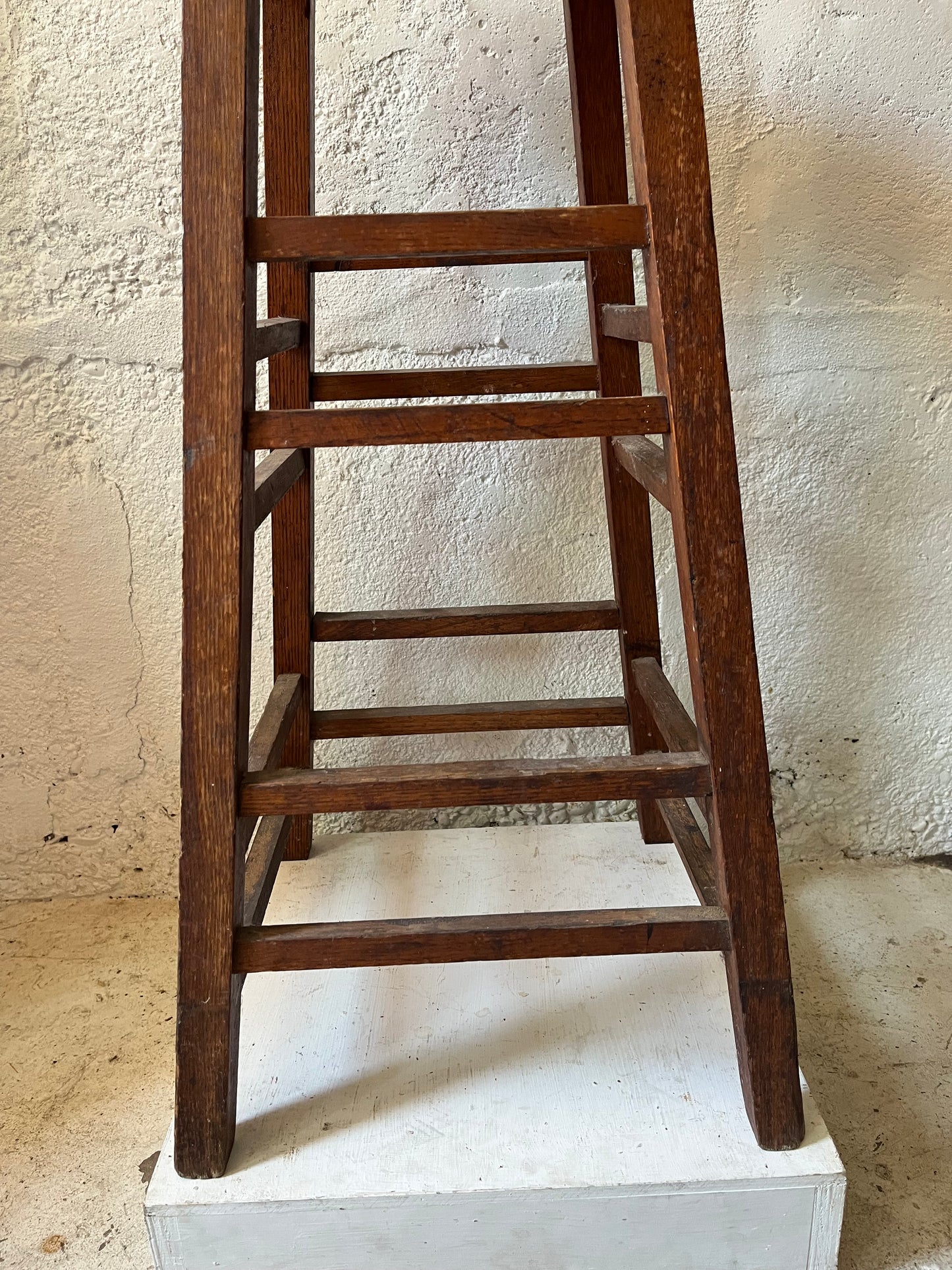 Oak Mission Stool, 1910s (NYC Delivery Only, No Shipping)