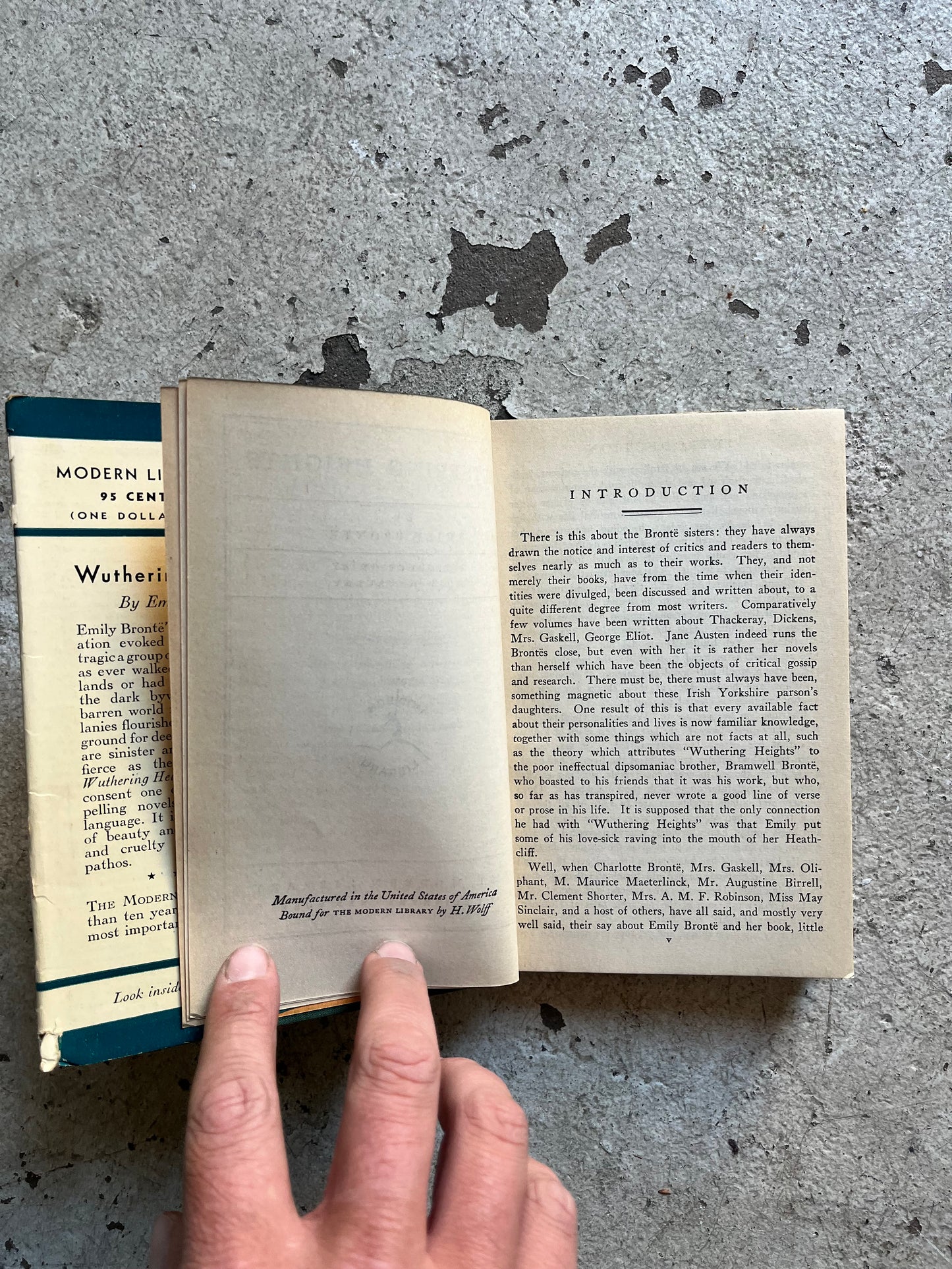 Wuthering Heights, Emily Brontë, Modern Library Ed. (1939)