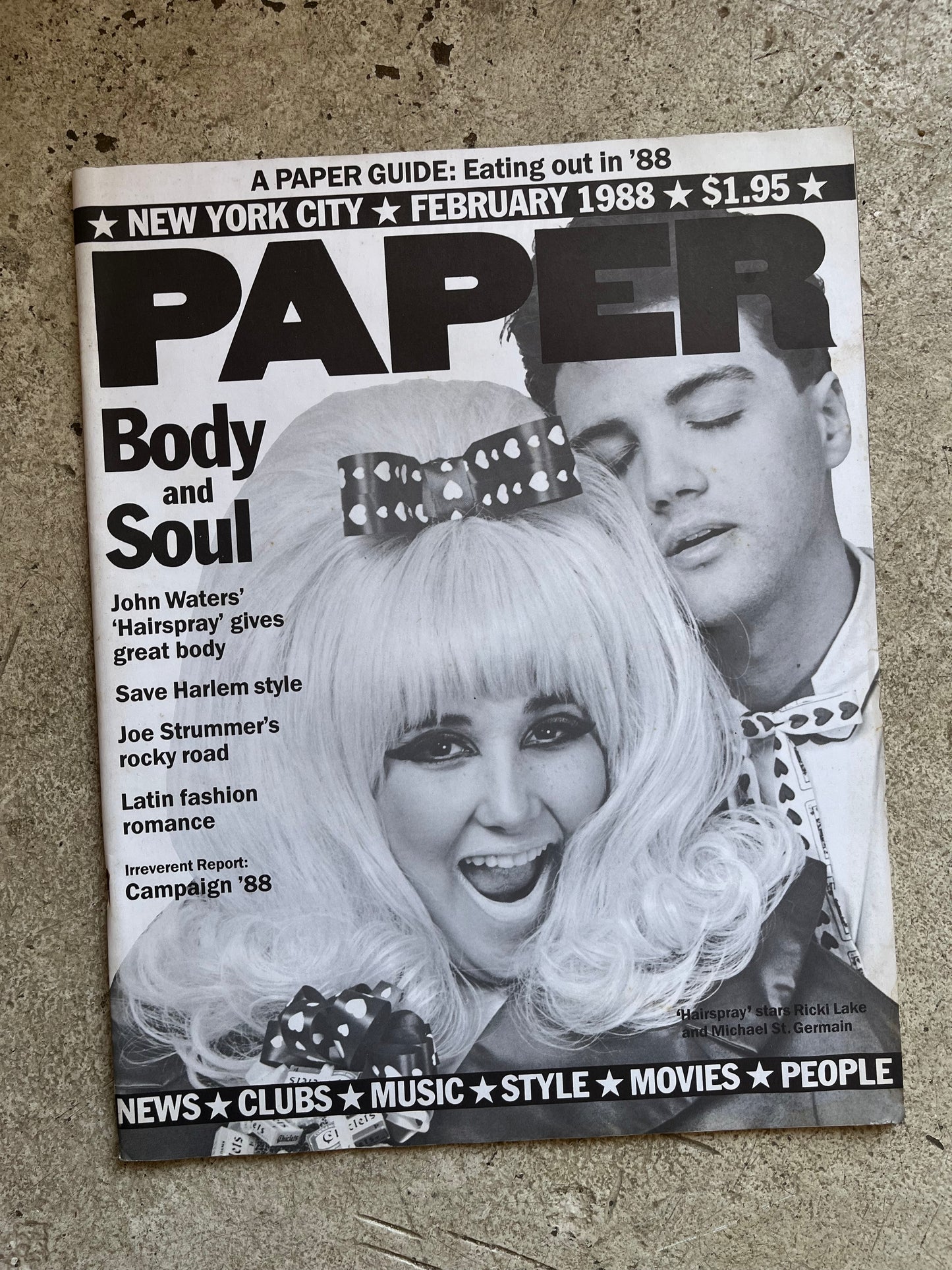 Paper Magazine, February 1988 (John Waters)