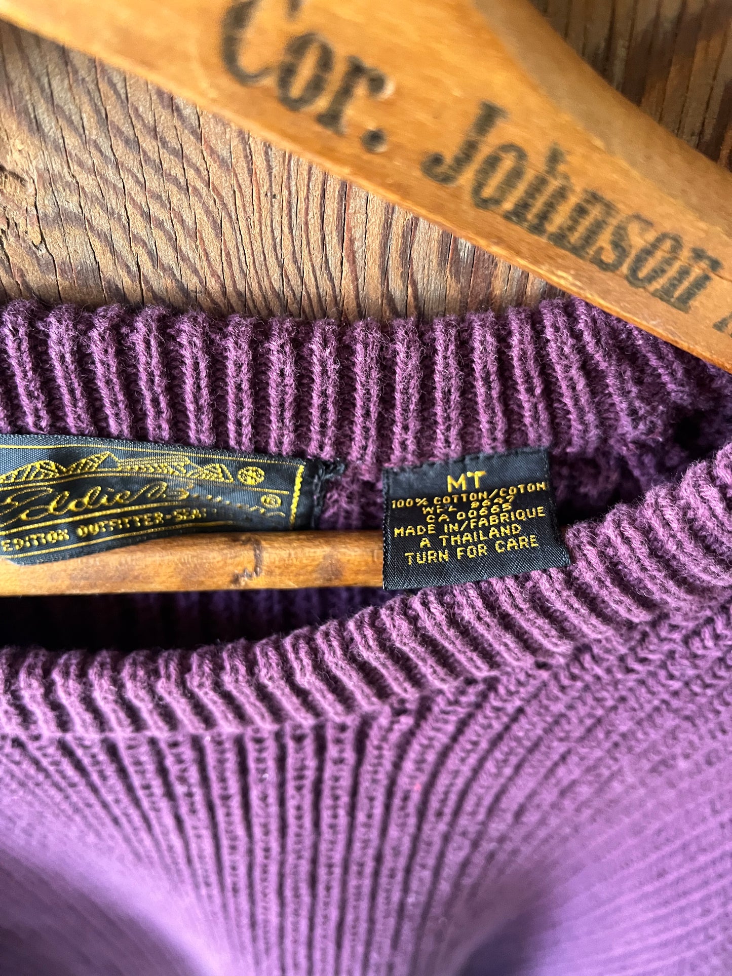 Eddie Bauer Tricolor Knit, Size L, 1990s