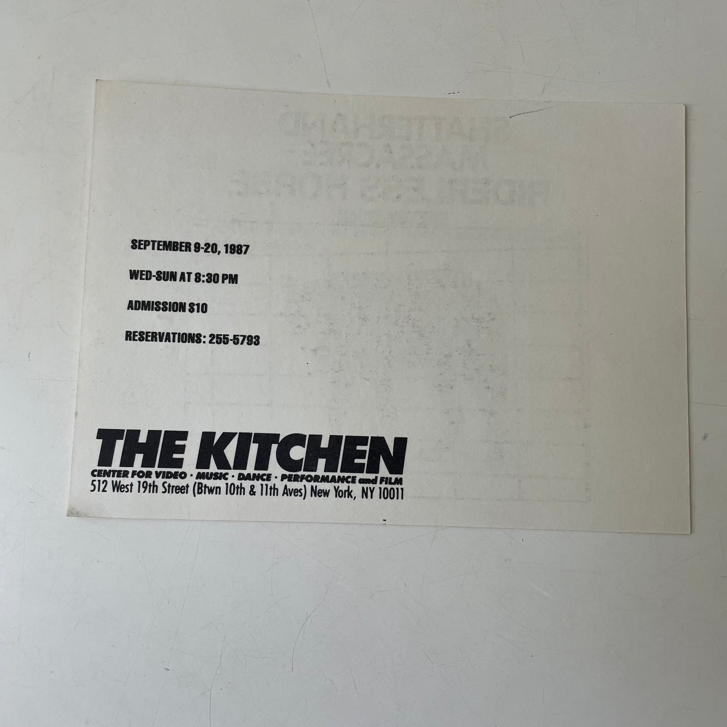 The Kitchen Invite, Play Starring Steve Buscemi