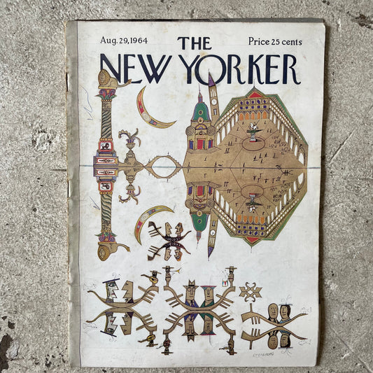 New Yorker, August 29th 1964, Saul Steinberg Cover