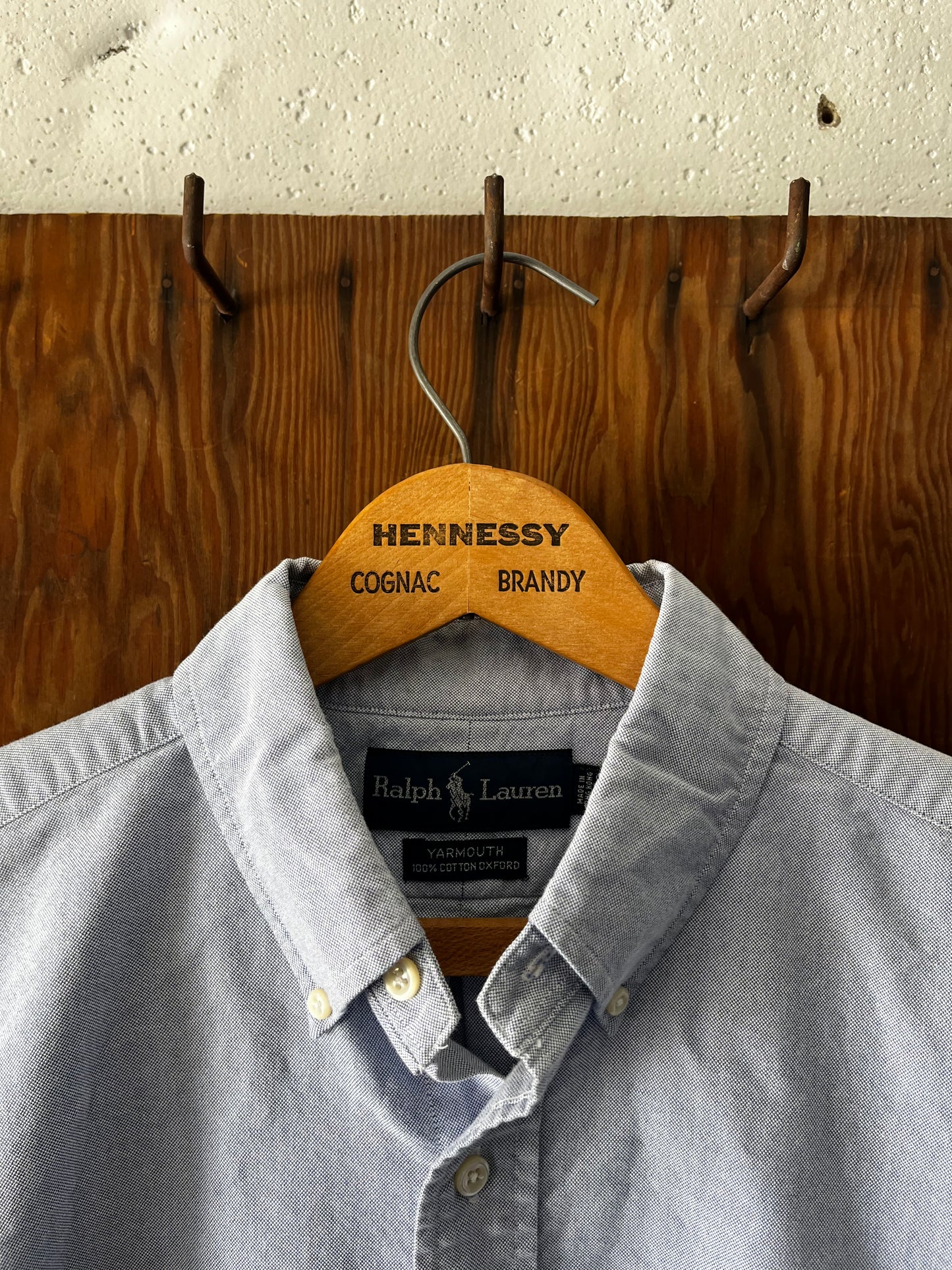 Polo Blue Oxford, Sz L, 1990s