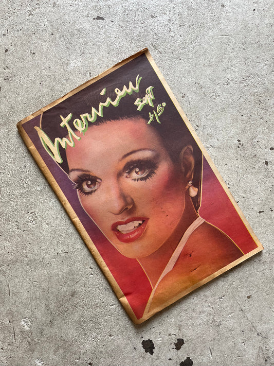 Interview Magazine, Liza Minnelli Cover, 1979