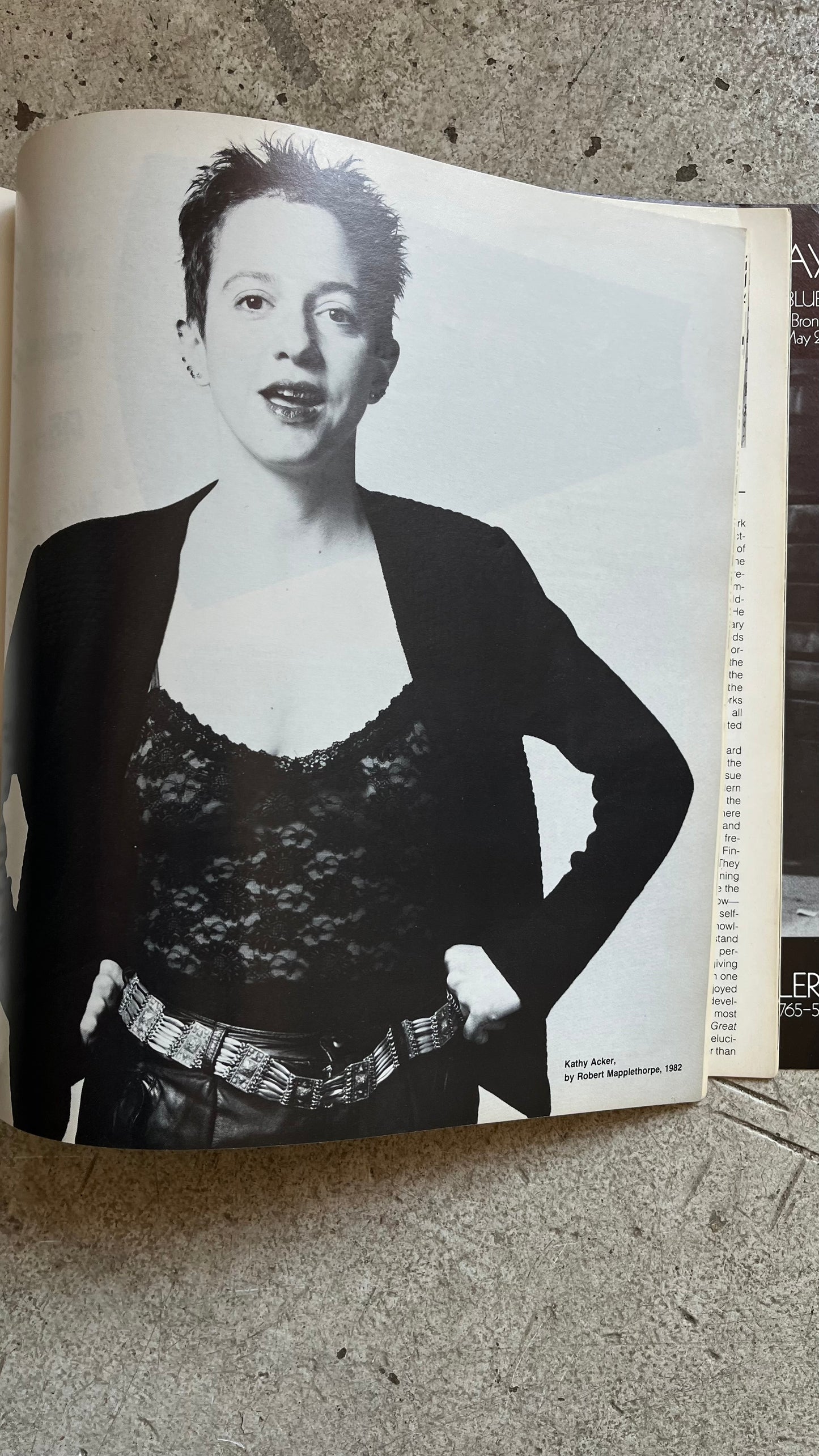 Artforum, May 1982 [Lawrence Weiner Cover, Kathy Acker, Robert Mapplethorpe, Joseph Kosuth, Richard Serra, Philip Glass]