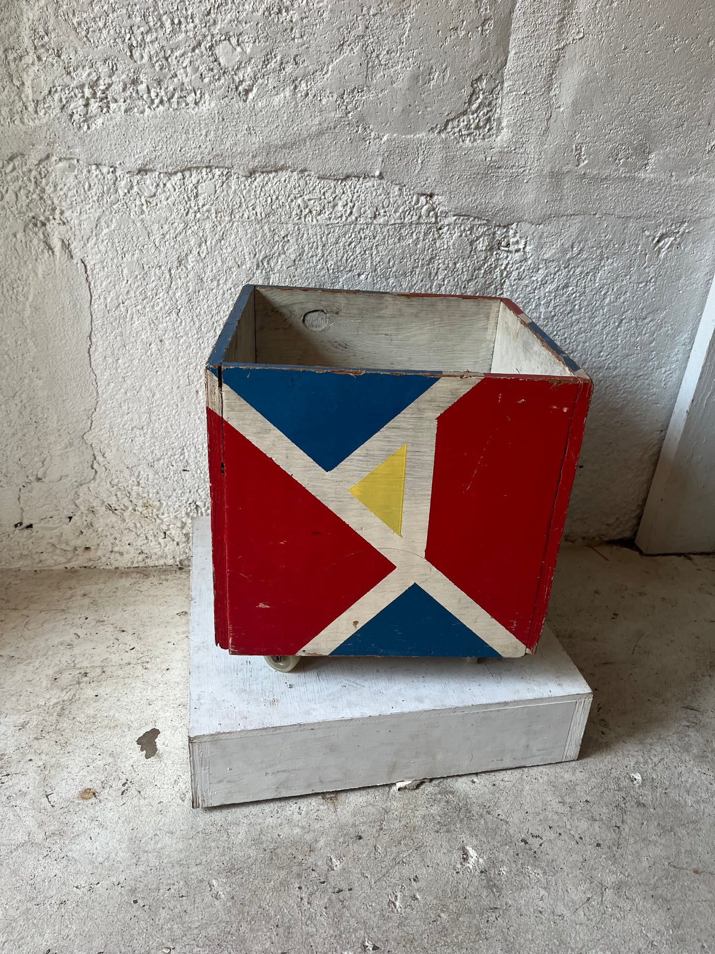 Painted Plywood Cubes, 1950s