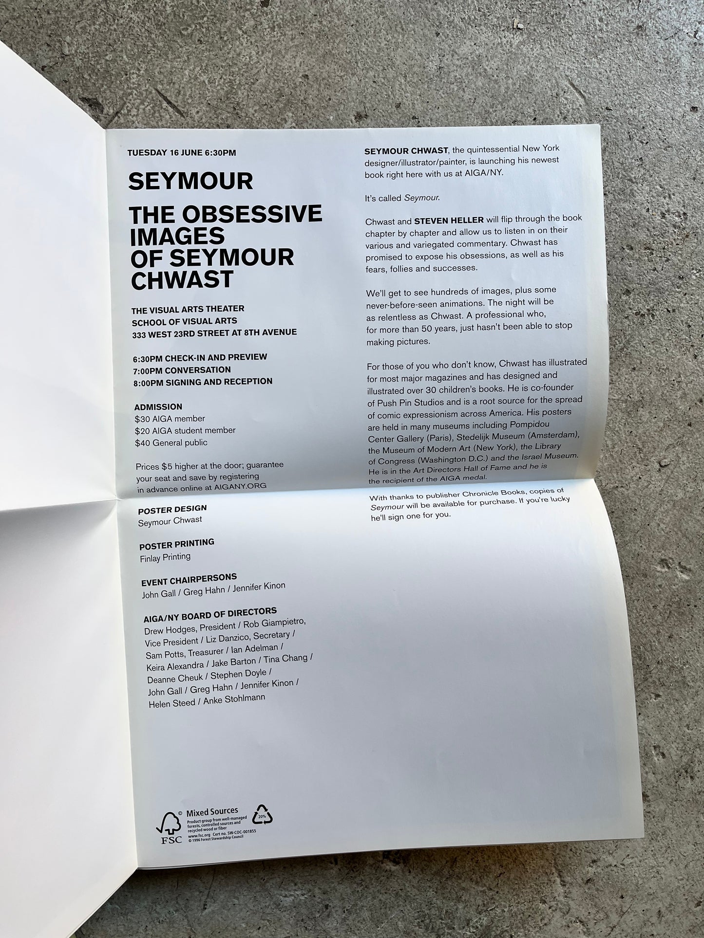Seymour: The Obsessive Images of Seymour Chwast, 2009 (Signed)