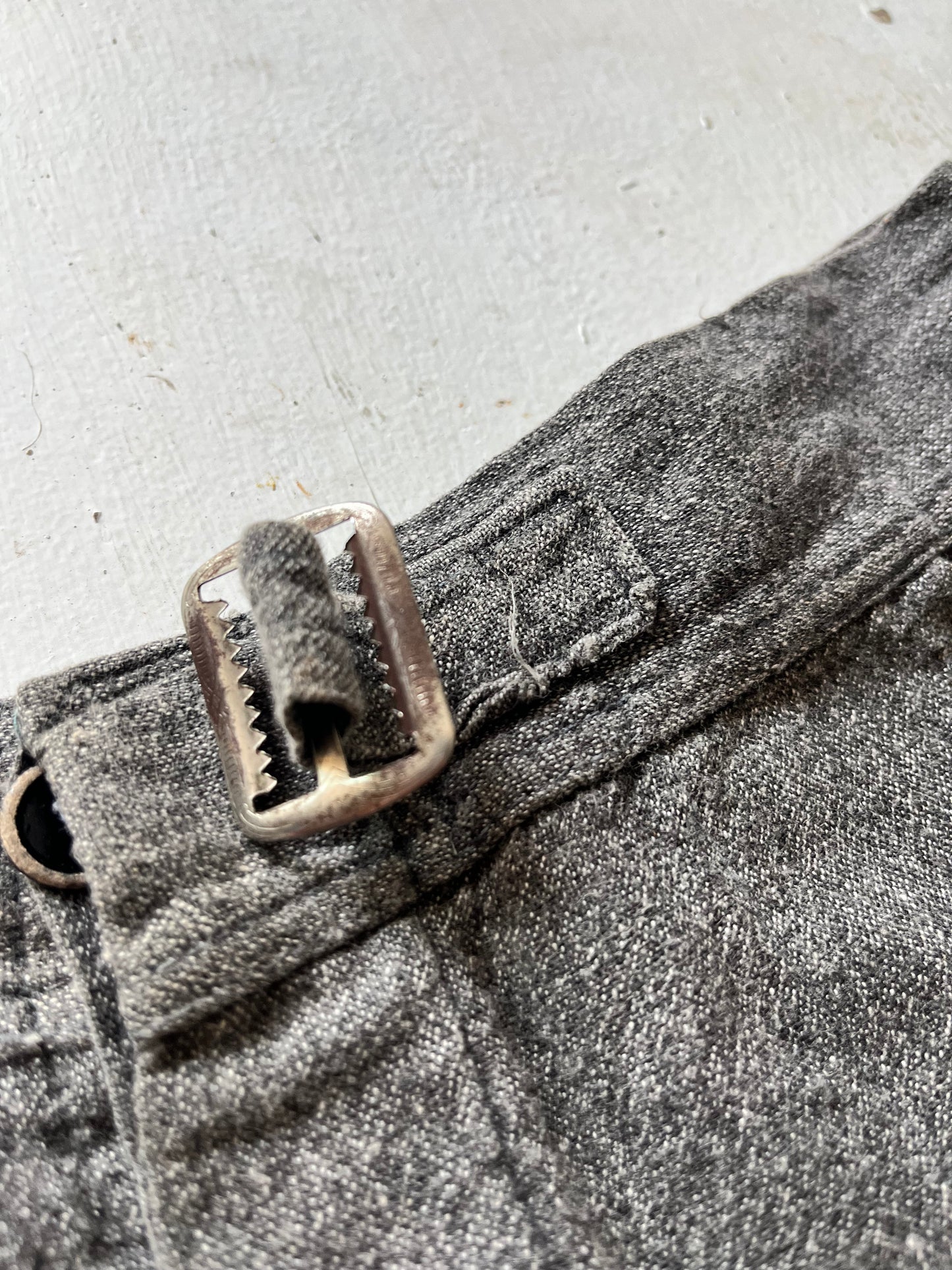 Salt and Pepper Gym Shorts (2), 22"W , 1930s