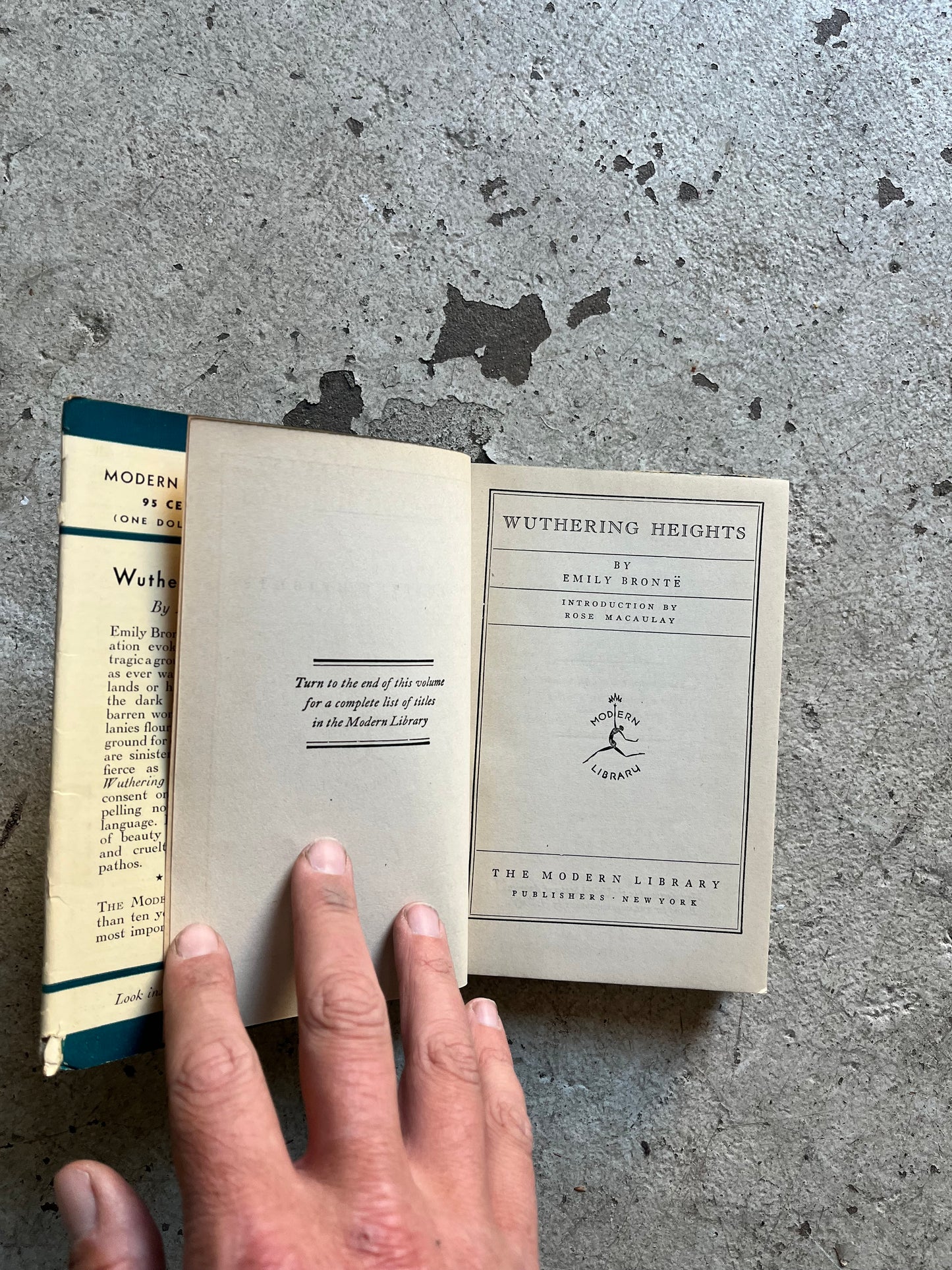 Wuthering Heights, Emily Brontë, Modern Library Ed. (1939)