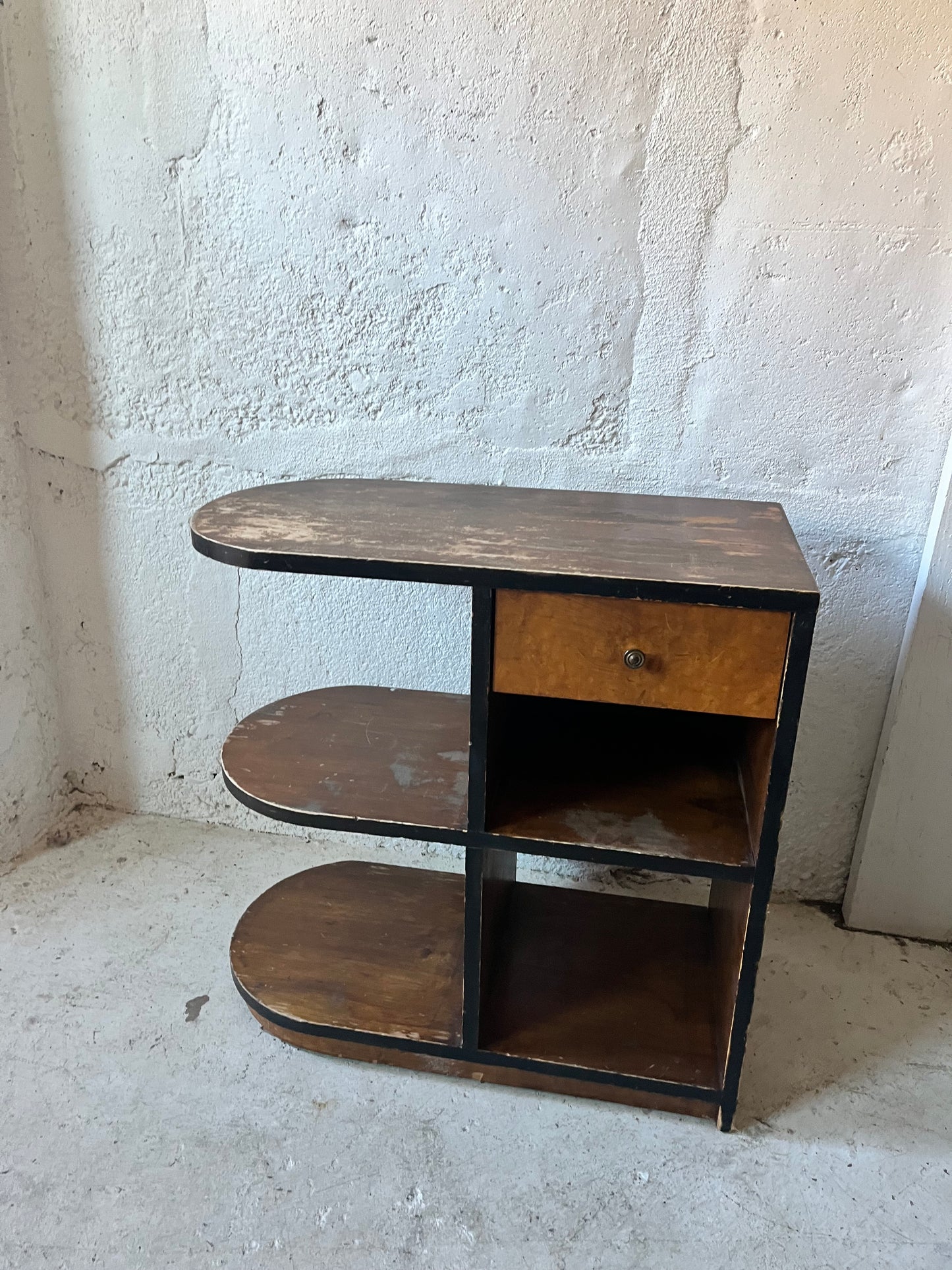 Paul Frankl-ish shelf, 1940s (NYC Delivery Only, No Shipping)