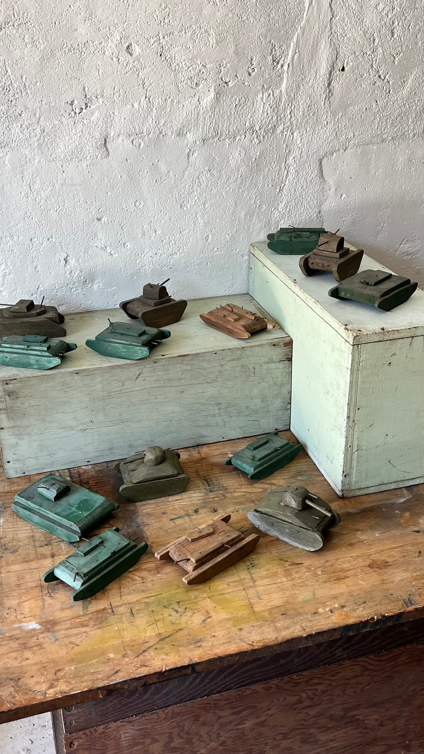 Homemade Tank Toys, 1940s