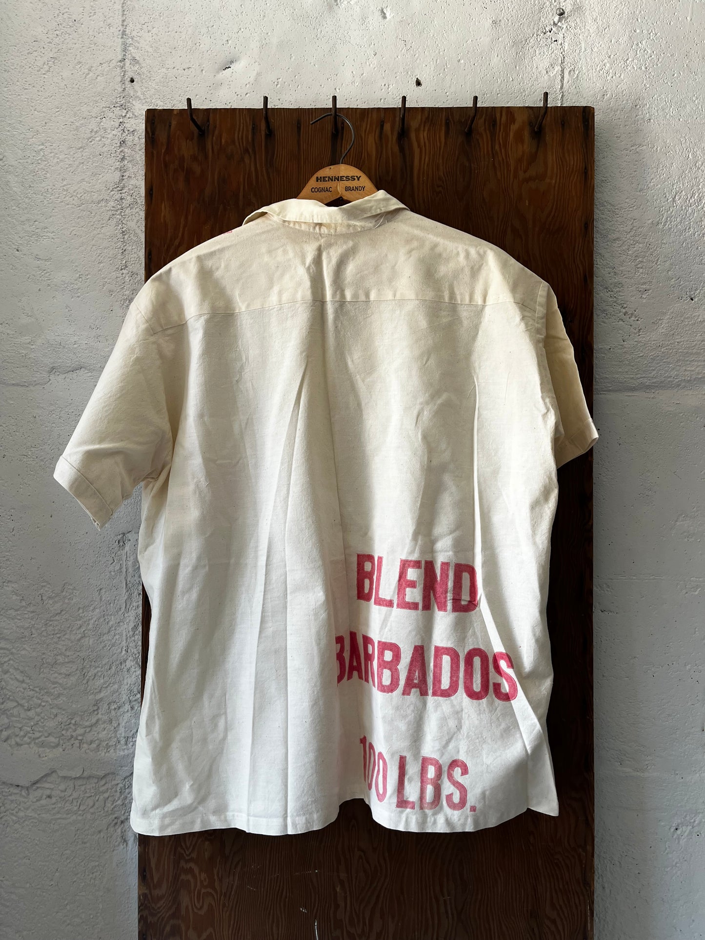Feedsack Shirt, Sz XL, 1970/80