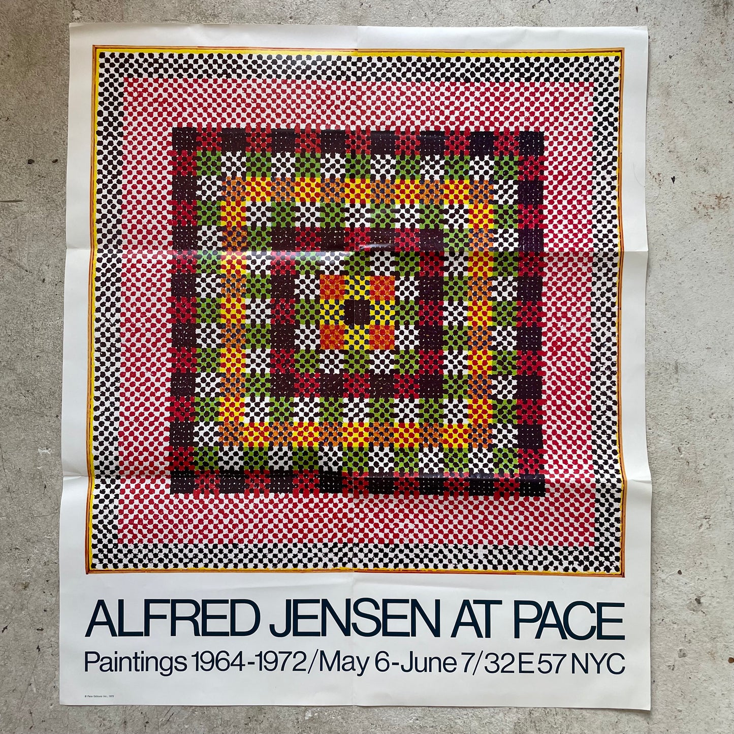 Alfred Jensen at Pace Poster, 1972