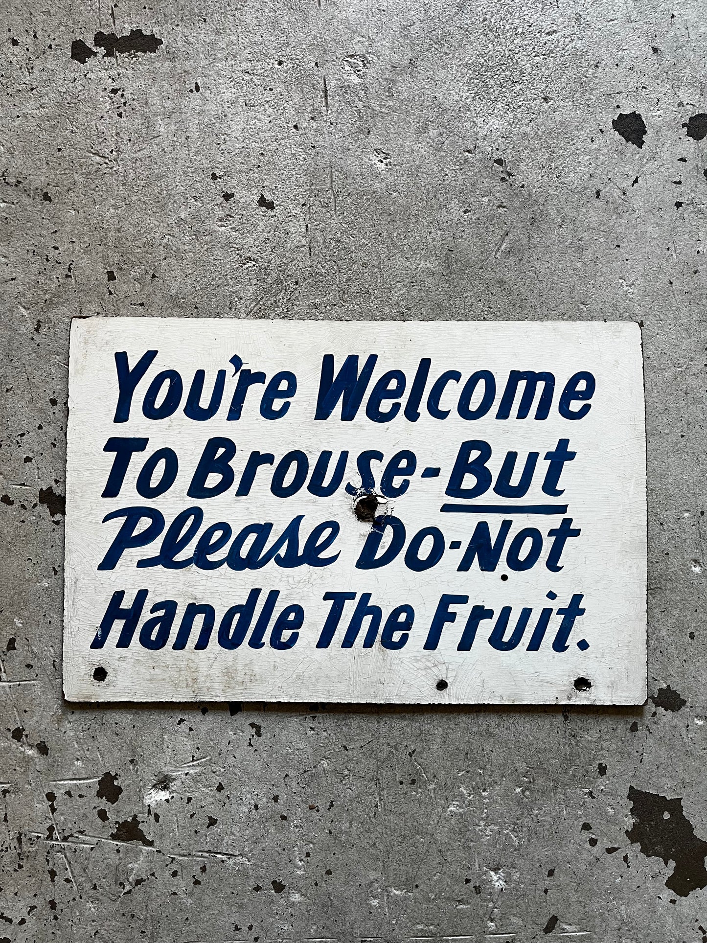 Fruit Stand Sign, 1940s