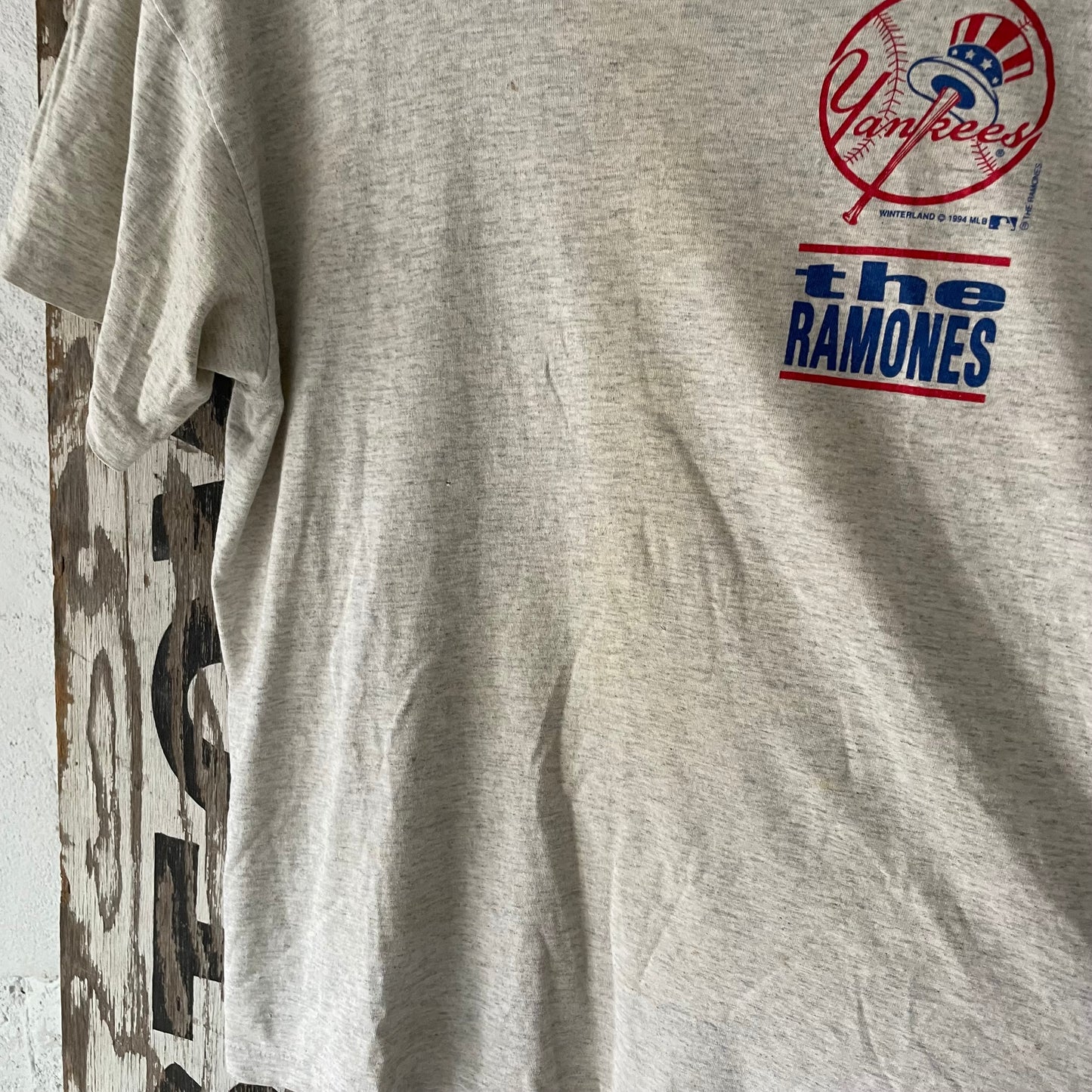 Ramones Yankees Shirt, L, 1994