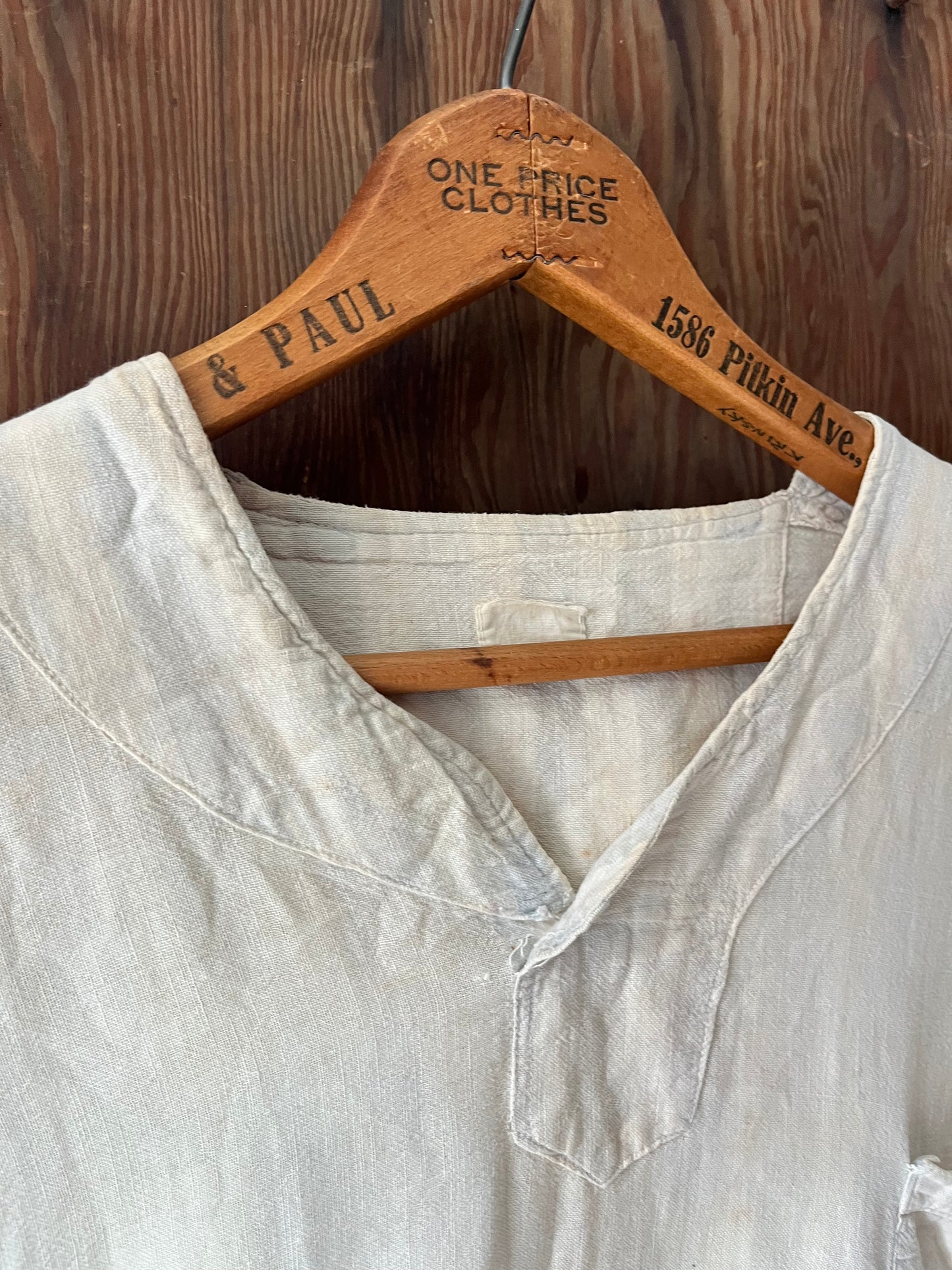 Feedsack Shirt, Sz Sm, 1930s