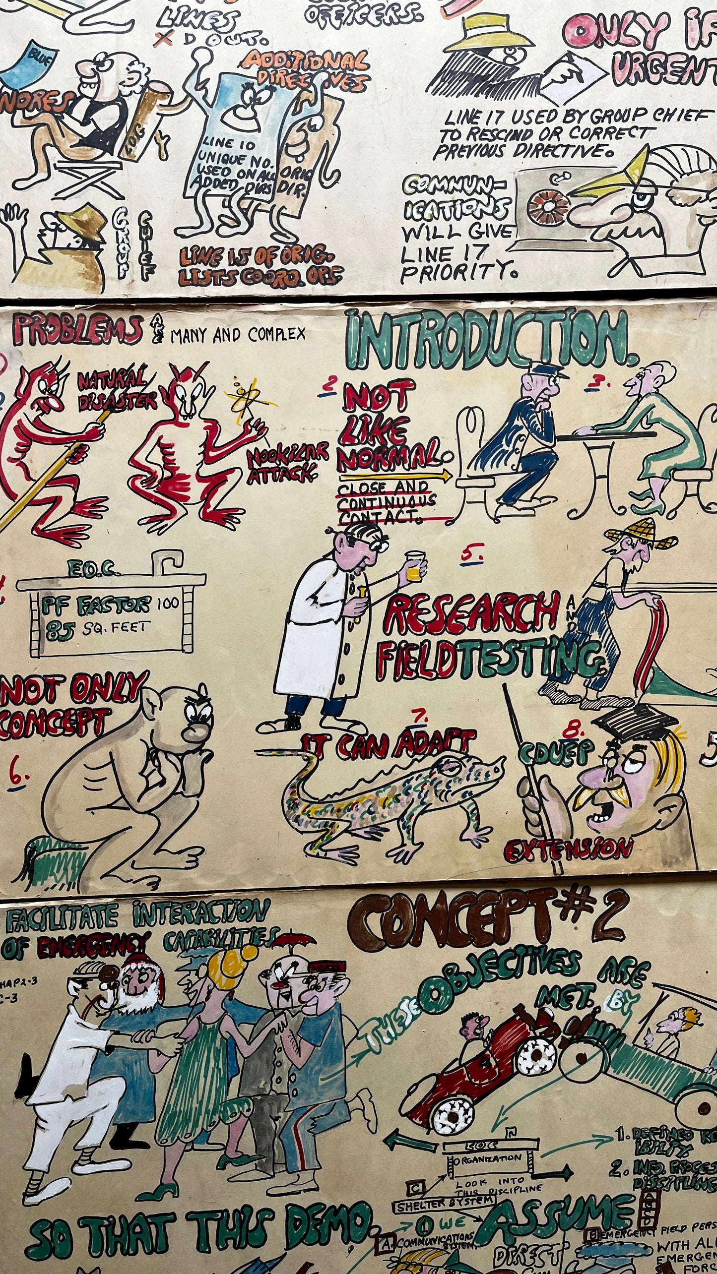 Cartoon Nuclear and Natural Disaster Report, 1970/80