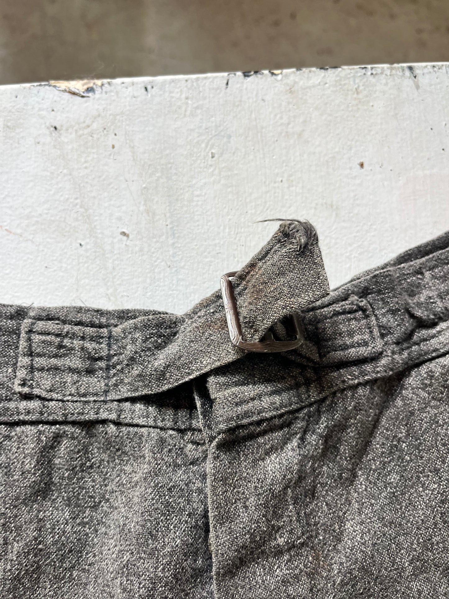 Salt and Pepper Gym Shorts (3), 24" W, 1930s