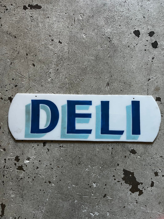 Hand Painted Deli Sign, 1970s