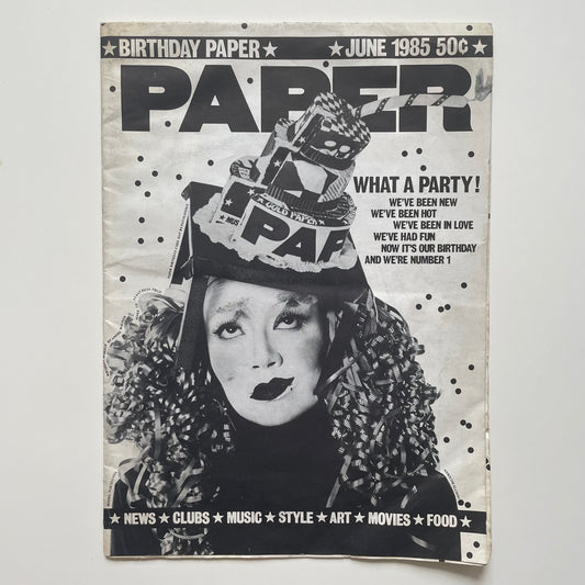 Paper “Birthday”, June 1985