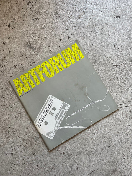 Artforum, May 1982 [Lawrence Weiner Cover, Kathy Acker, Robert Mapplethorpe, Joseph Kosuth, Richard Serra, Philip Glass]