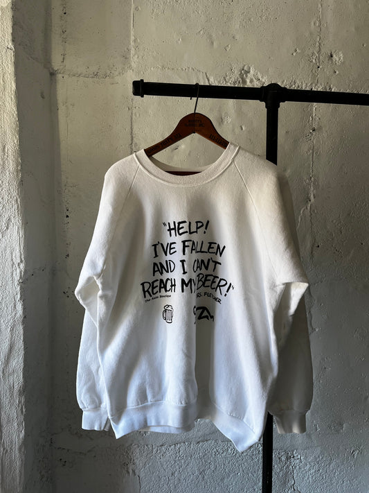 Help! I’ve Fallen and Can’t Reach My Beer, Sz L, 1990s