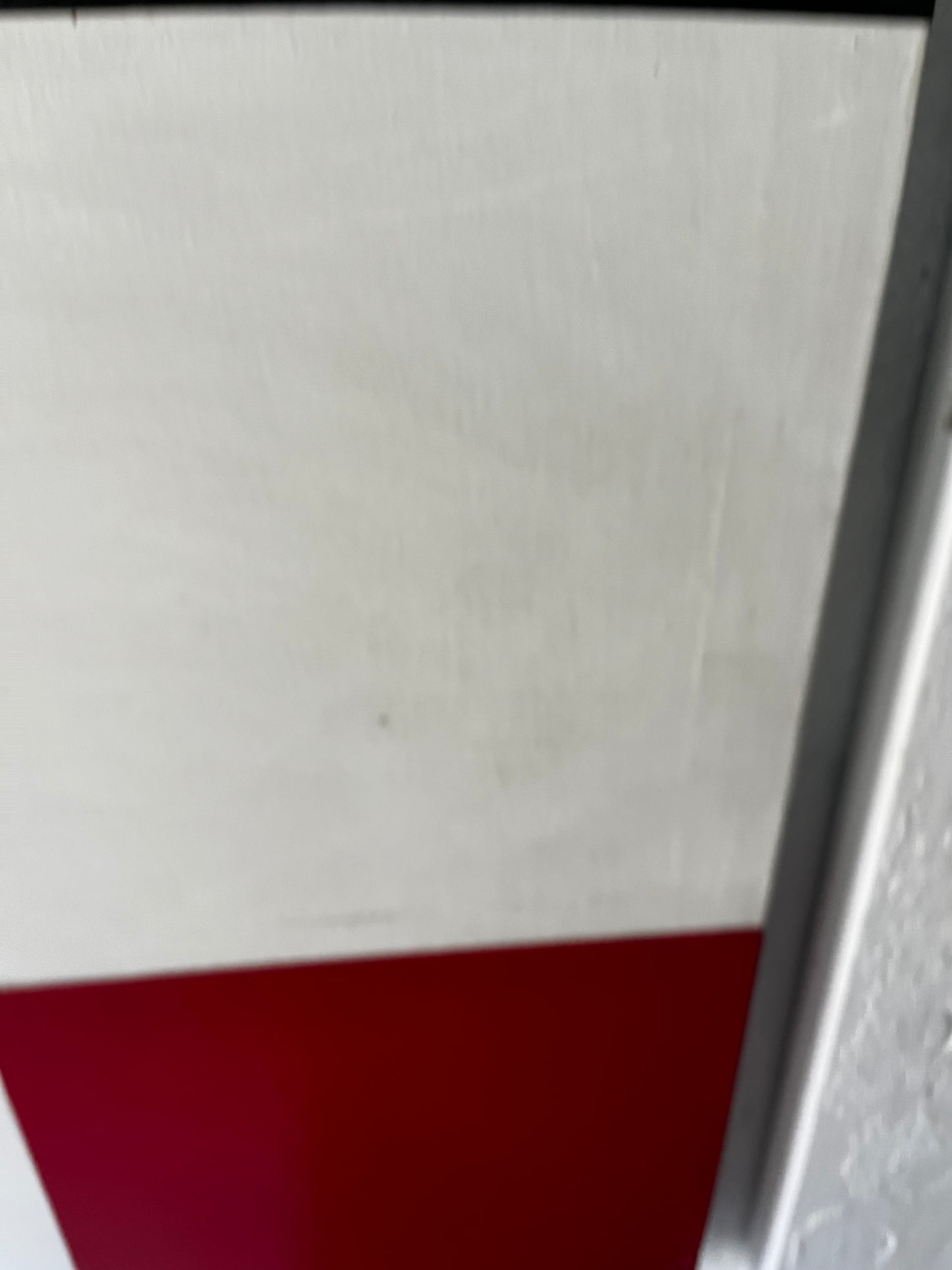 Black White Red Hard Edge Painting, 1976 (NYC Only)
