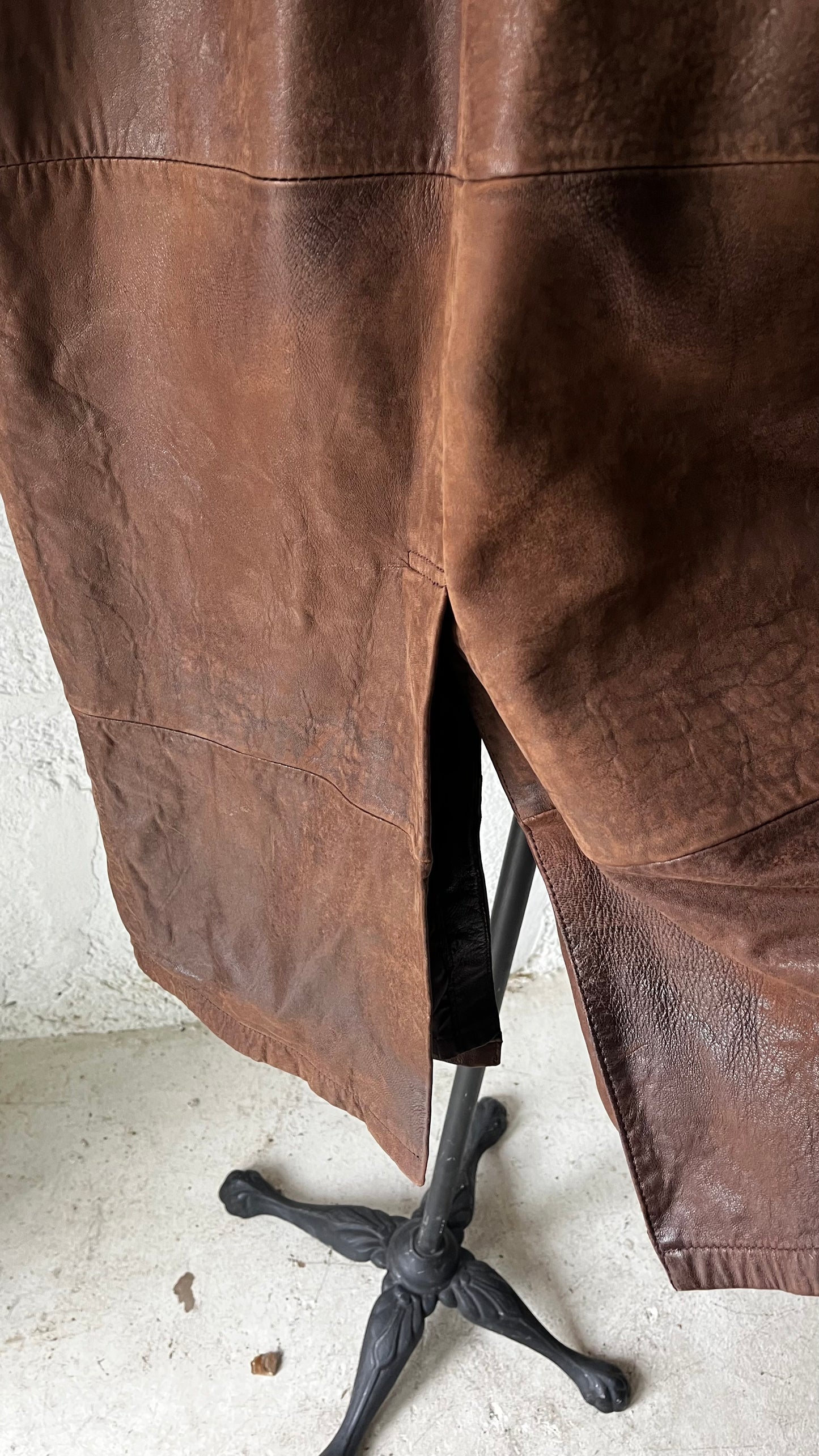 Banana Republic Leather Skirt, 29” W, 1980s