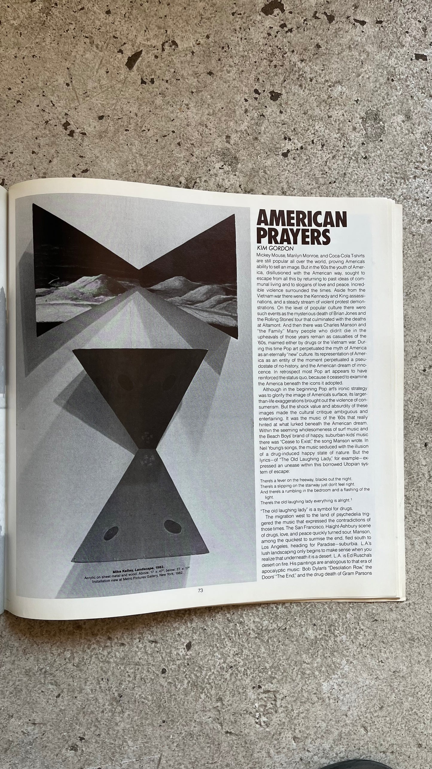 Artforum, April 1985 [Kim Gordon, Raymond Pettibon, Mike Kelley]