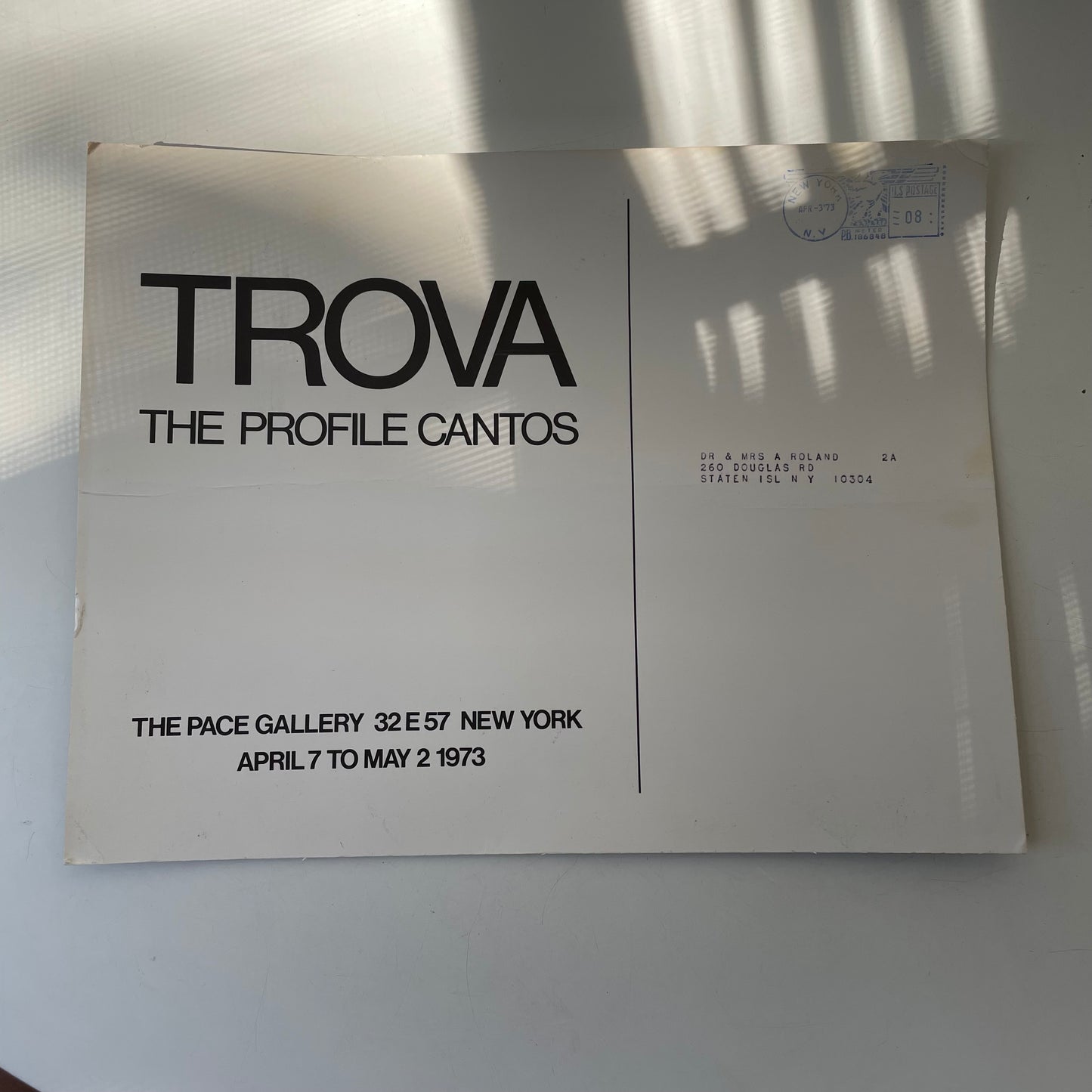 Trova at Pace, Invite, 1973