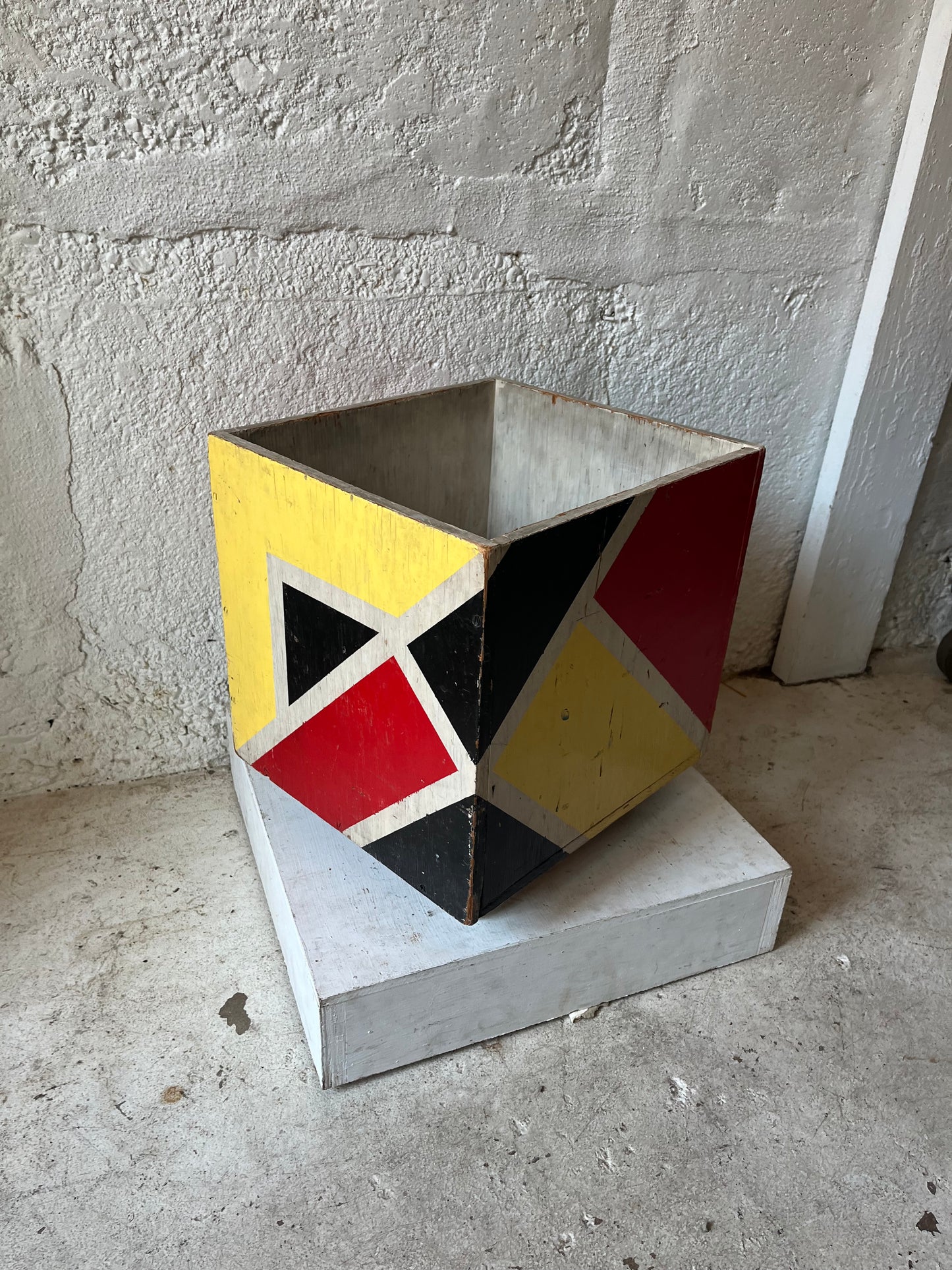 Painted Plywood Cubes, 1950s