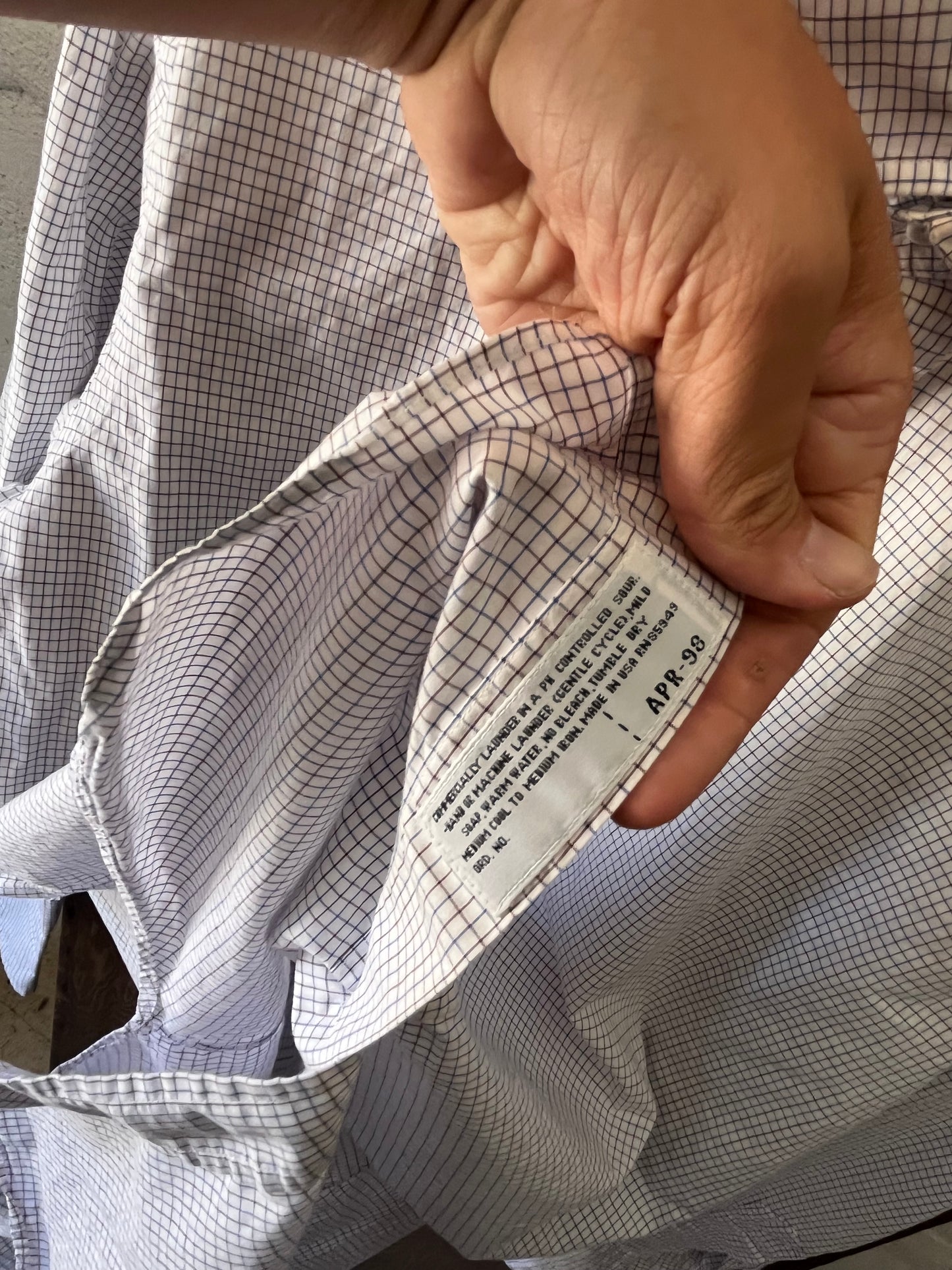 Brooks Brothers Windowpane, Sz M/L, 1990s