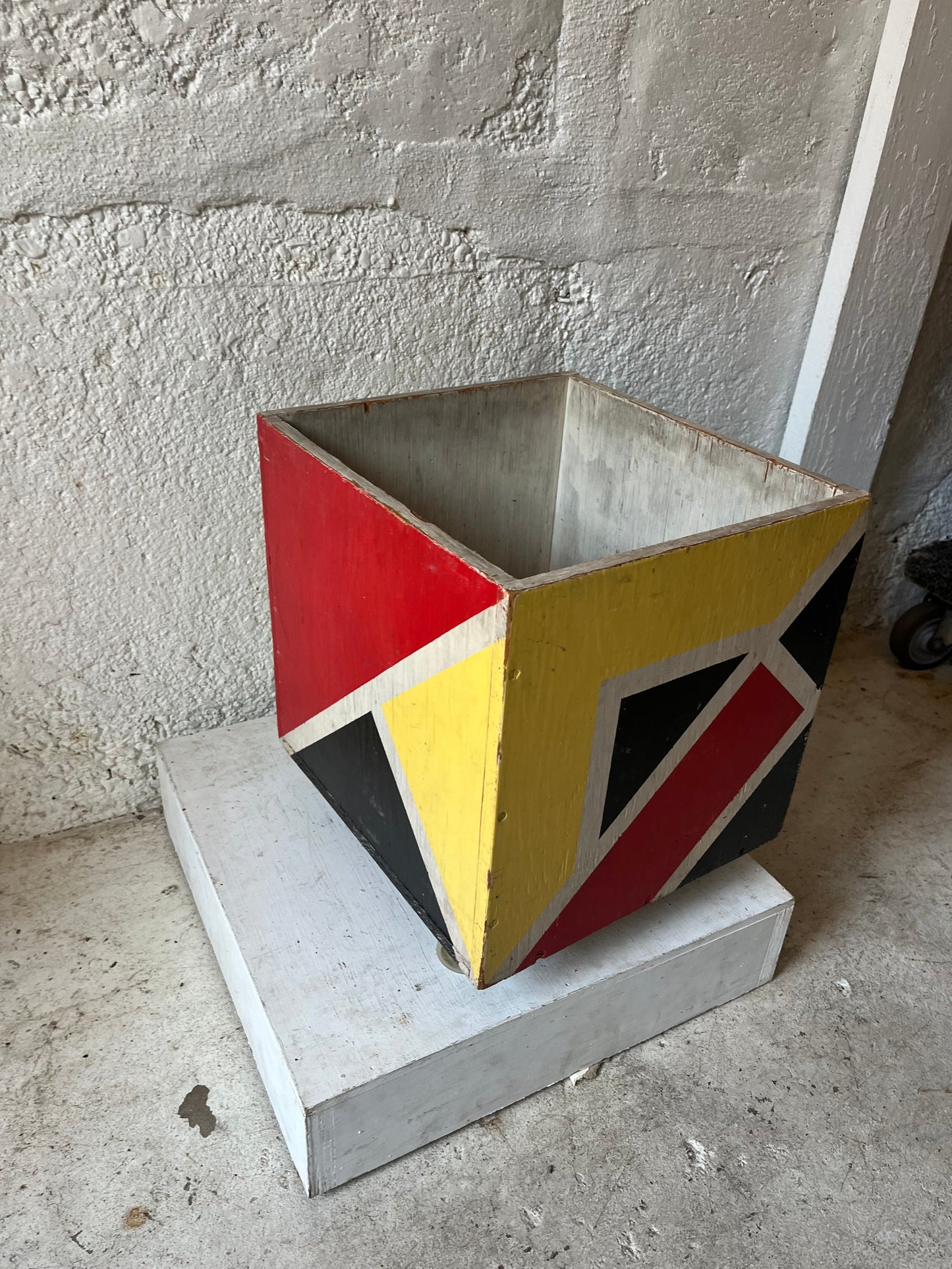 Painted Plywood Cubes, 1950s
