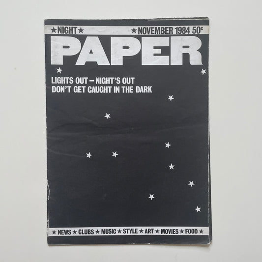 Paper “Night”, November 1984 [Willi Smith, Keith Haring