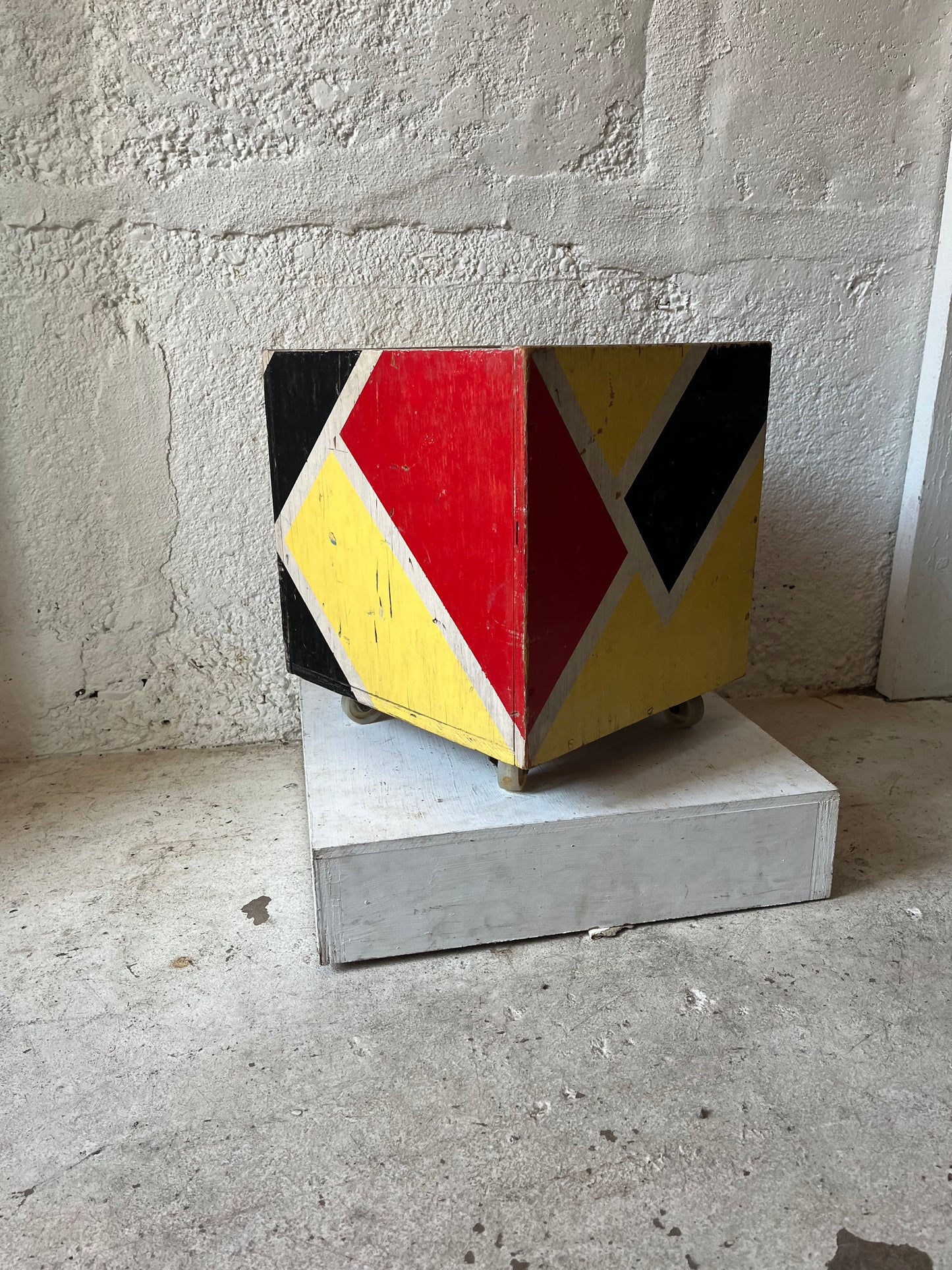 Painted Plywood Cubes, 1950s