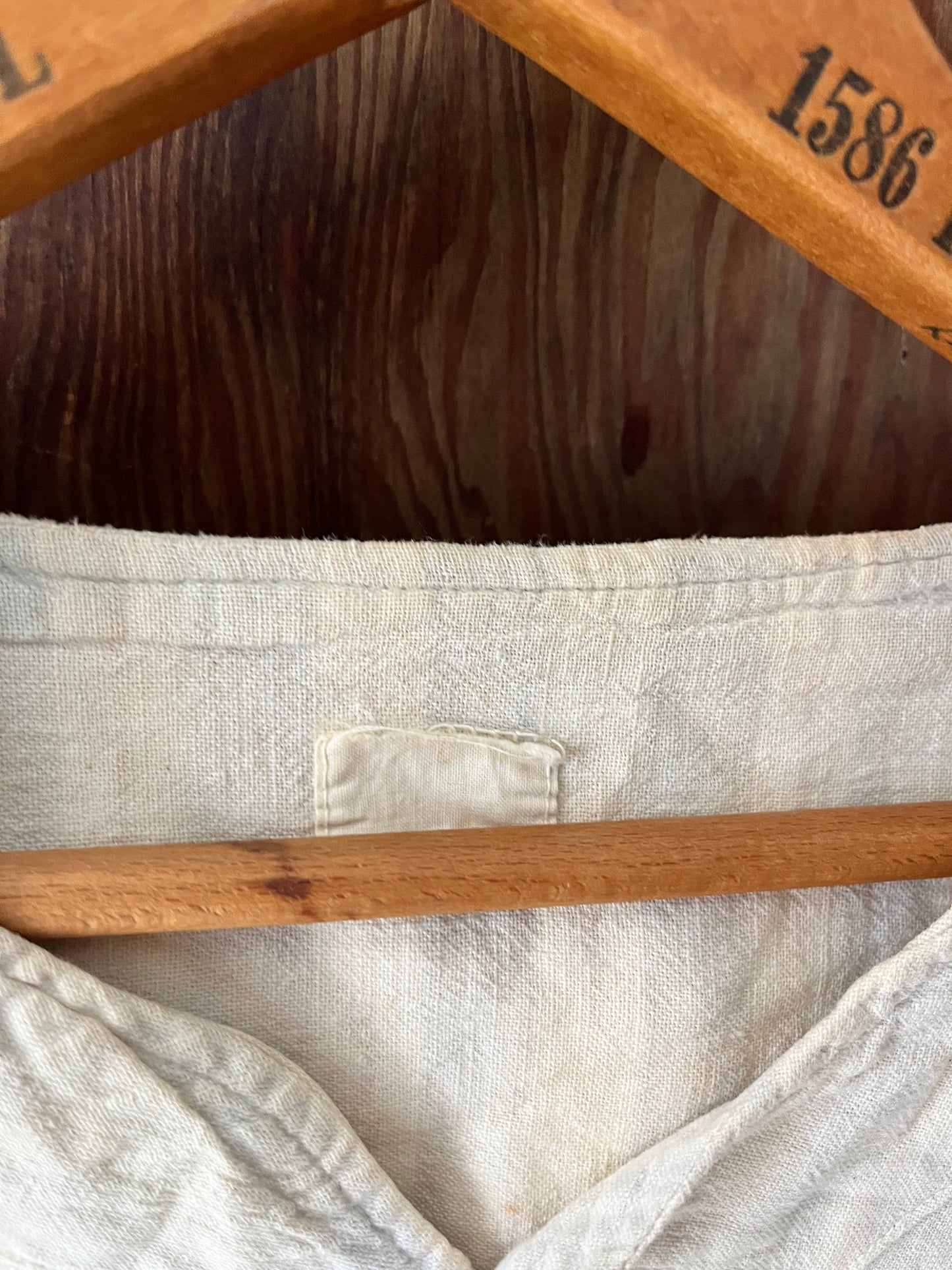 Feedsack Shirt, Sz Sm, 1930s