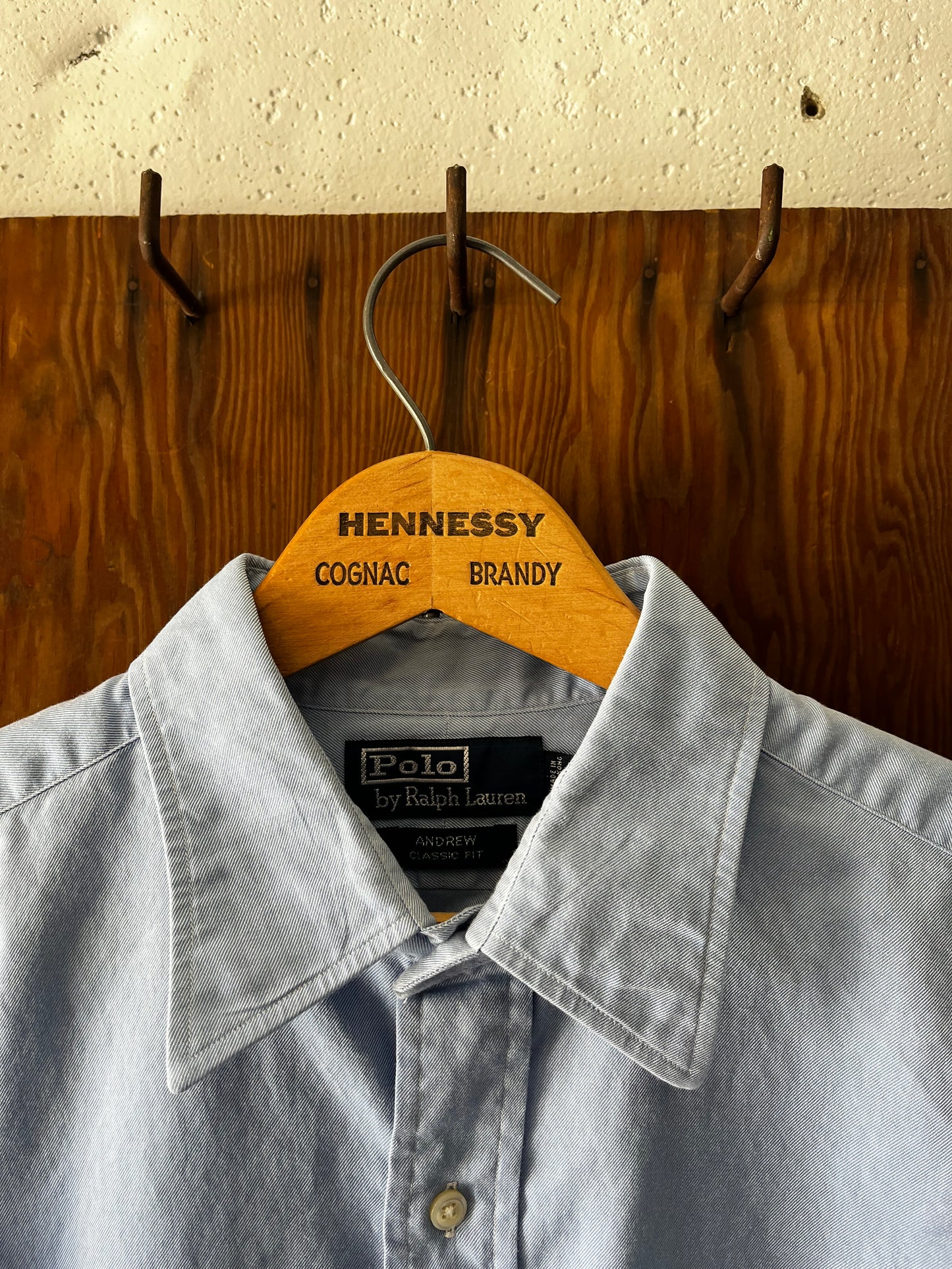 Polo Blue Twill, Sz L/XL, 1990s