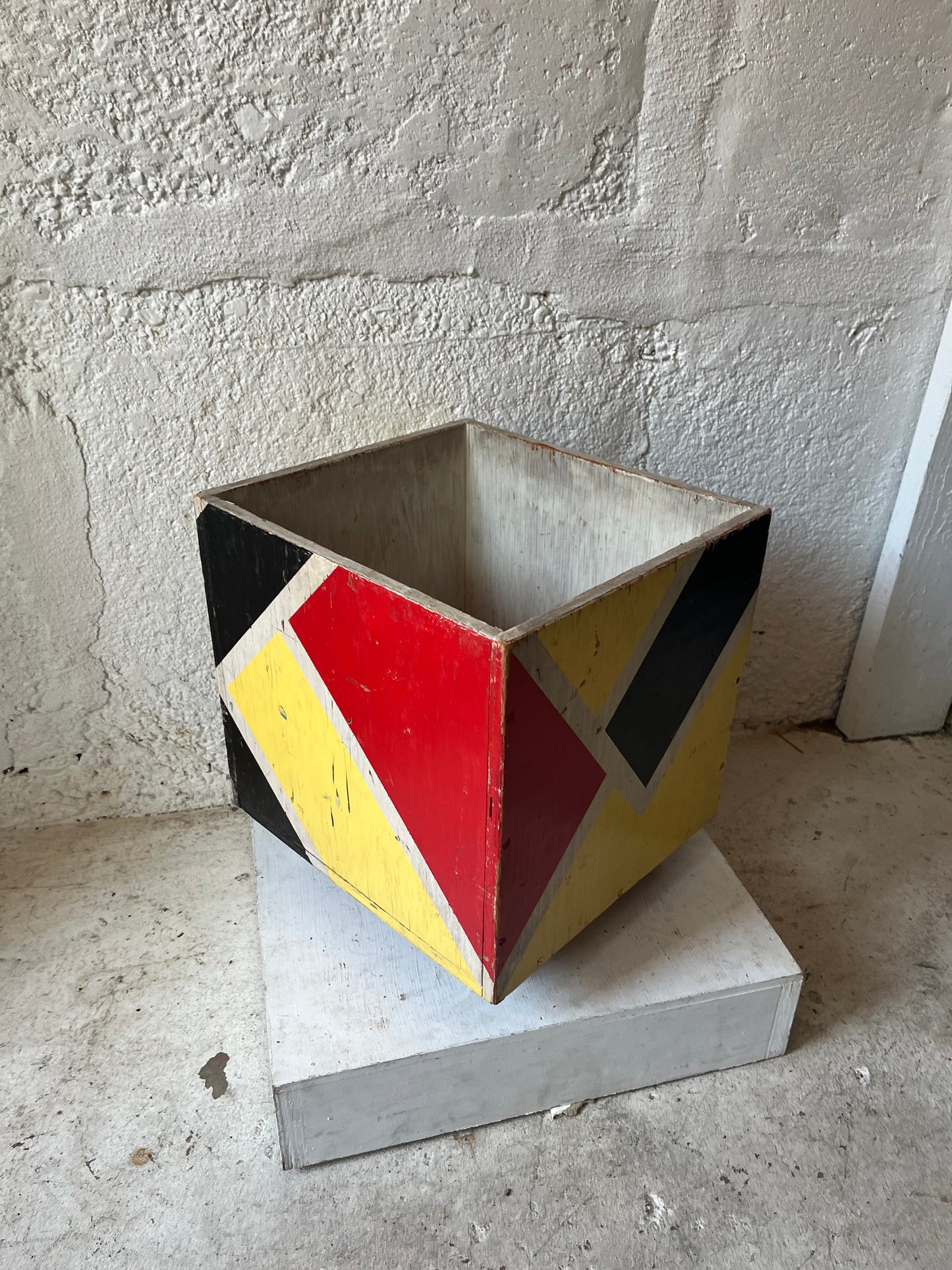 Painted Plywood Cubes, 1950s