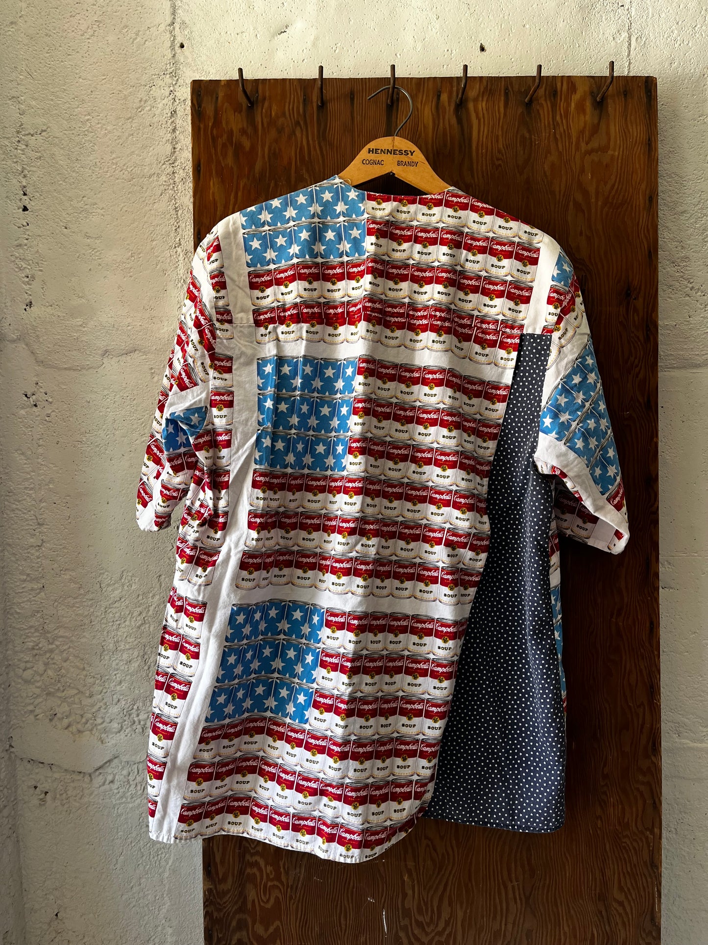 Homemade Campbell Soup Shirt, Sz L, 1970s