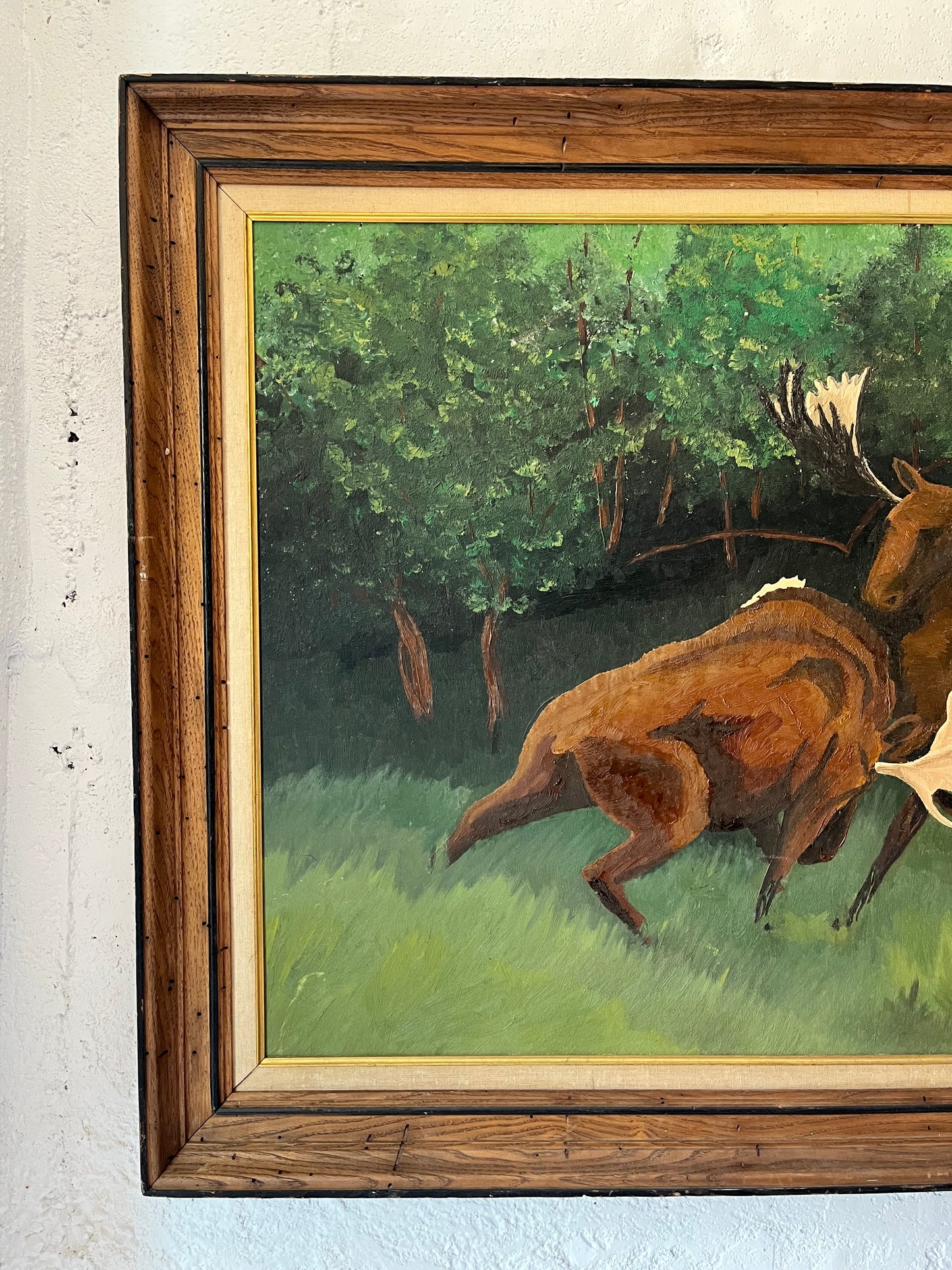Dueling Moose Painting, 1961
