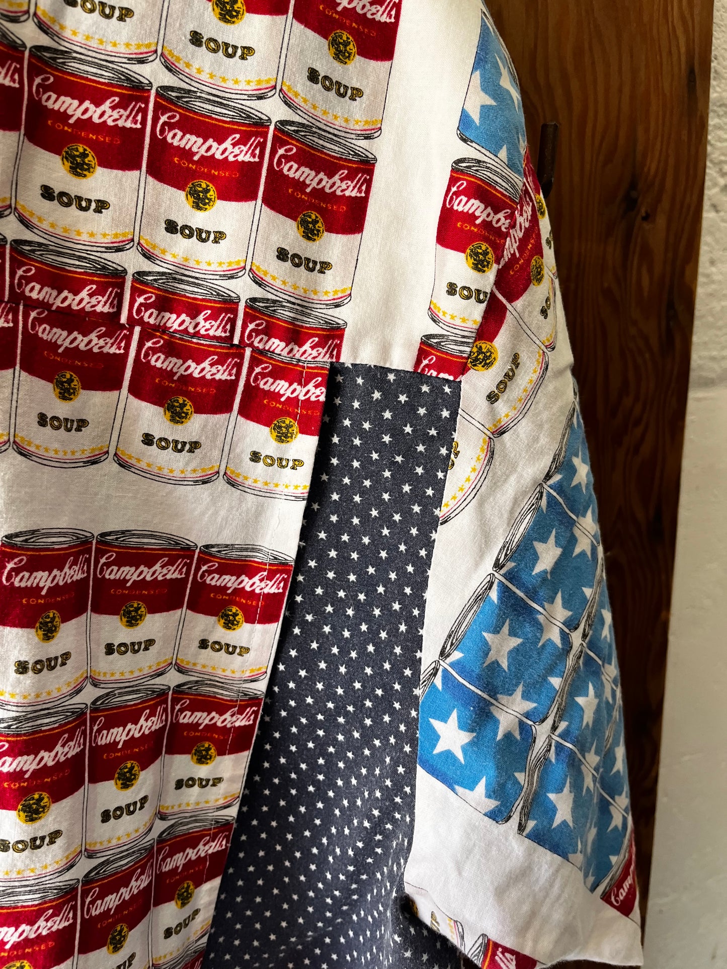 Homemade Campbell Soup Shirt, Sz L, 1970s
