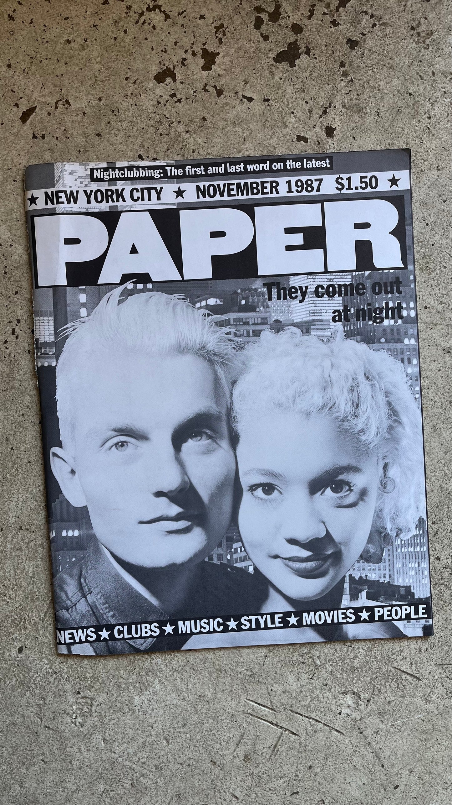 Paper Magazine, November 1987
