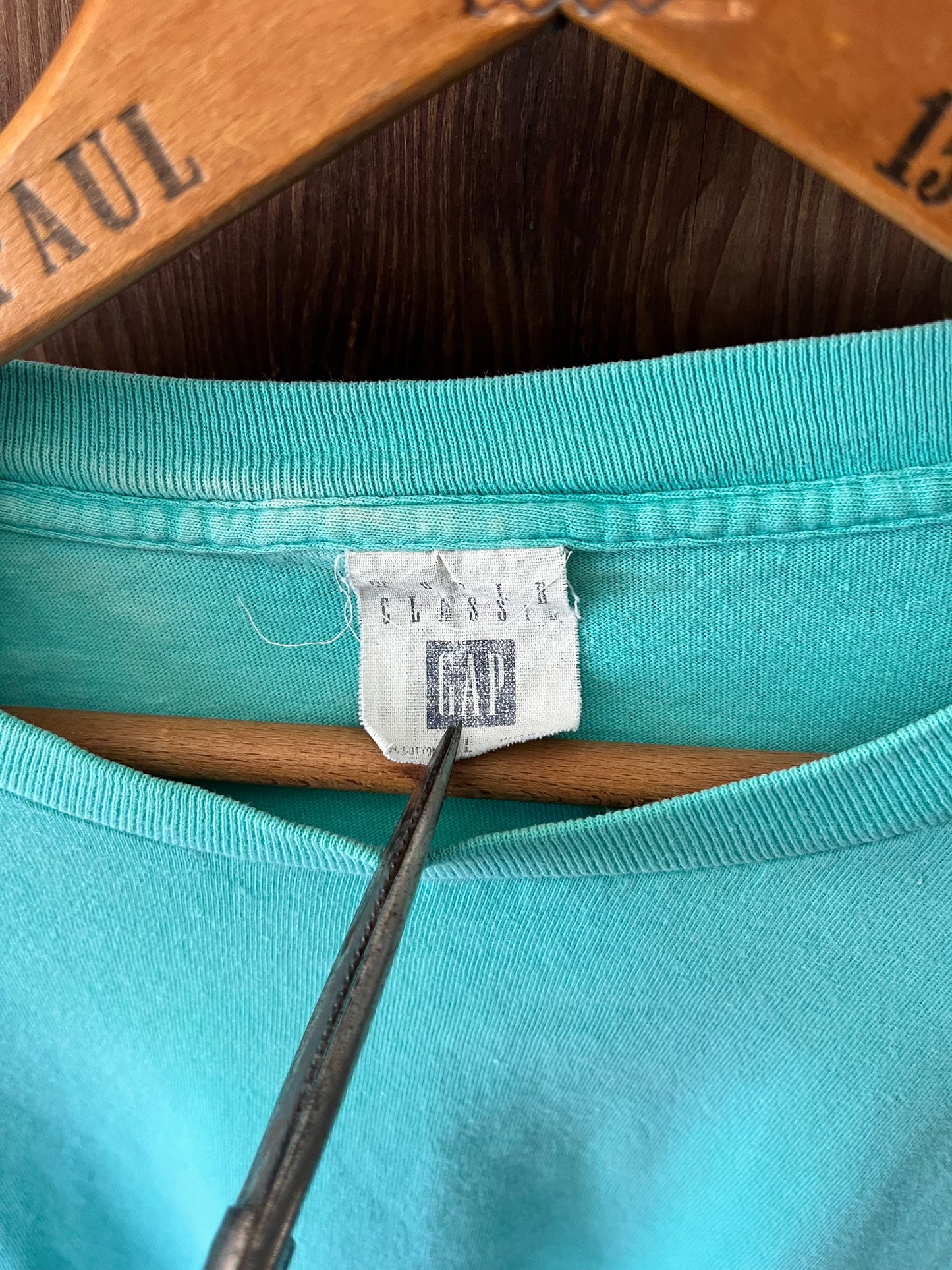 Teal Blank, Sz L, 1980s