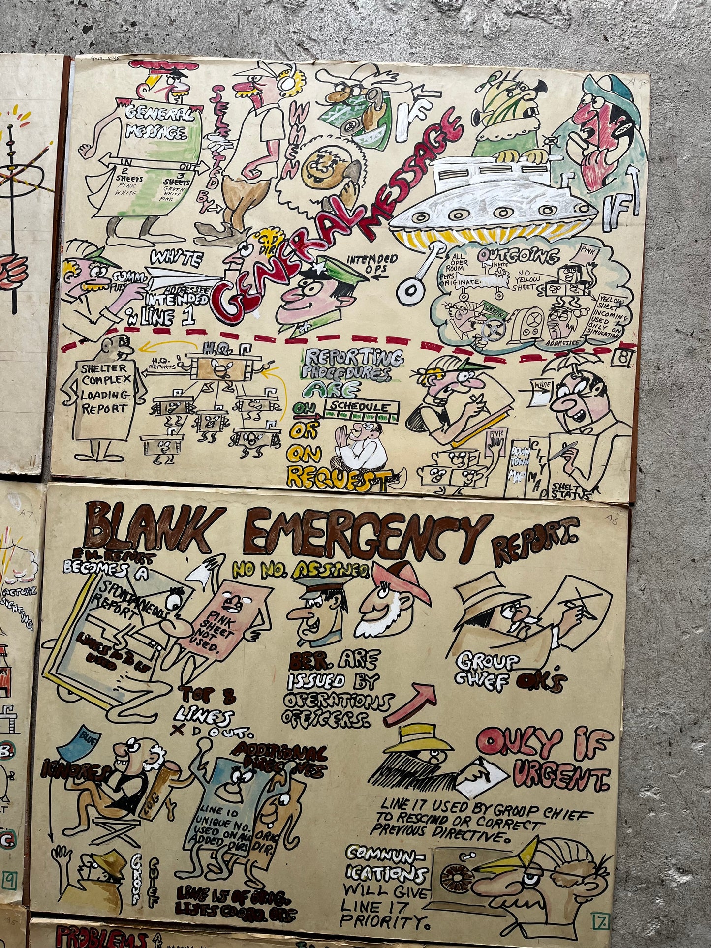 Cartoon Nuclear and Natural Disaster Report, 1970/80