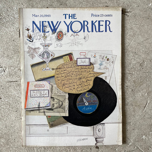 New Yorker, March 20th 1965, Saul Steinberg Cover