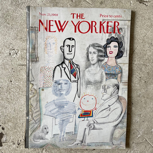 New Yorker, November 23rd 1968, Saul Steinberg Cover