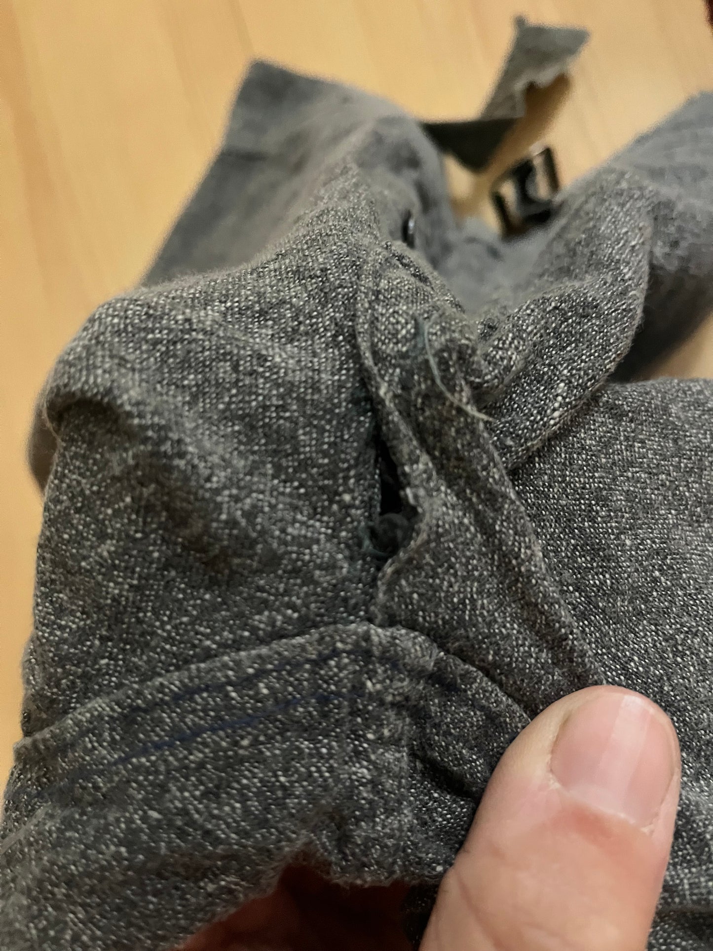 Salt and Pepper Gym Shorts (2), 22"W , 1930s