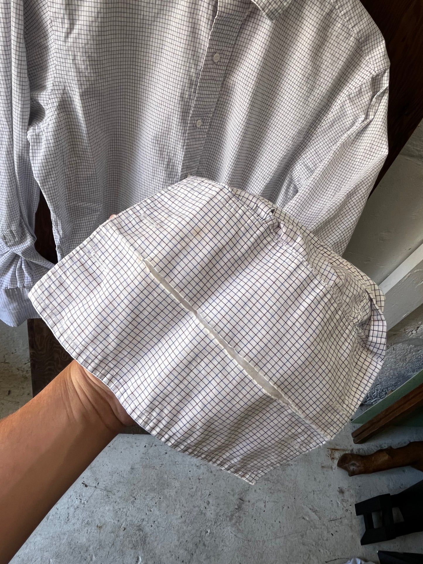 Brooks Brothers Windowpane, Sz M/L, 1990s