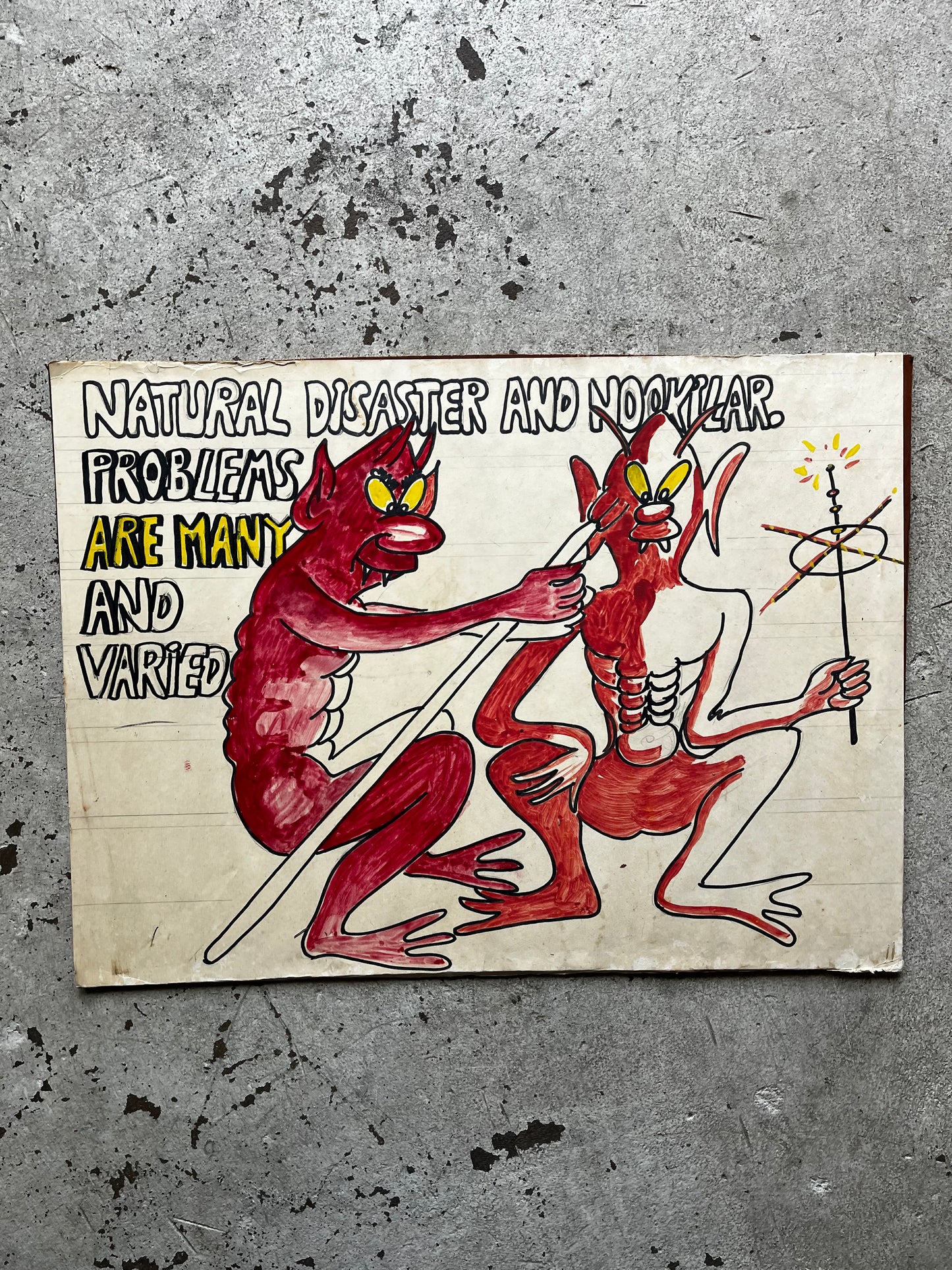 Cartoon Nuclear and Natural Disaster Report, 1970/80